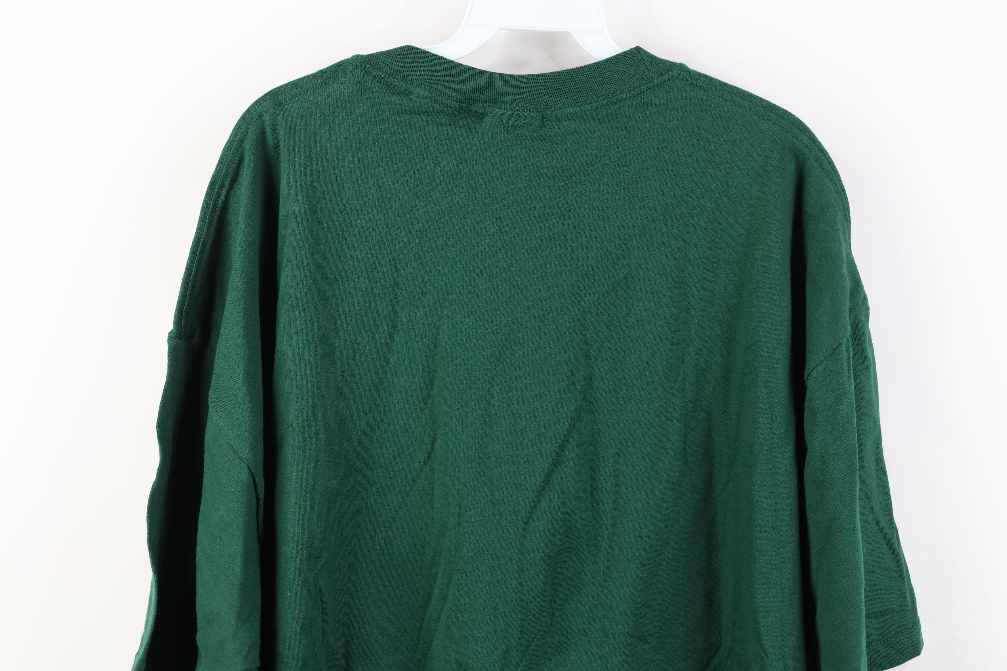 Vintage Vintage 90s Y2K Streetwear Heavyweight Cotton T-Shirt Green Size US XXL / EU 58 / 5 - 9 Thumbnail