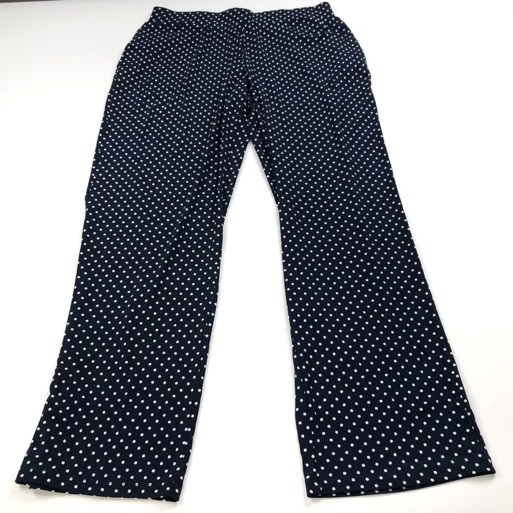 Vintage Susan Graver Pants Medium Fit 32W 31L High Rise Pull On Elastic Waist Blue Size 32" / US 10 / IT 46 - 3 Thumbnail