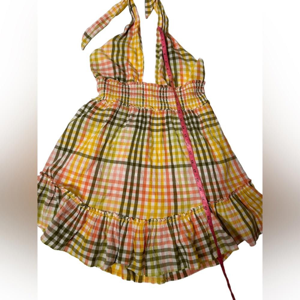 Designer aerie l Spring Fling Plaid Halter Dress Medium Size M / US 6-8 / IT 42-44 - 4 Thumbnail