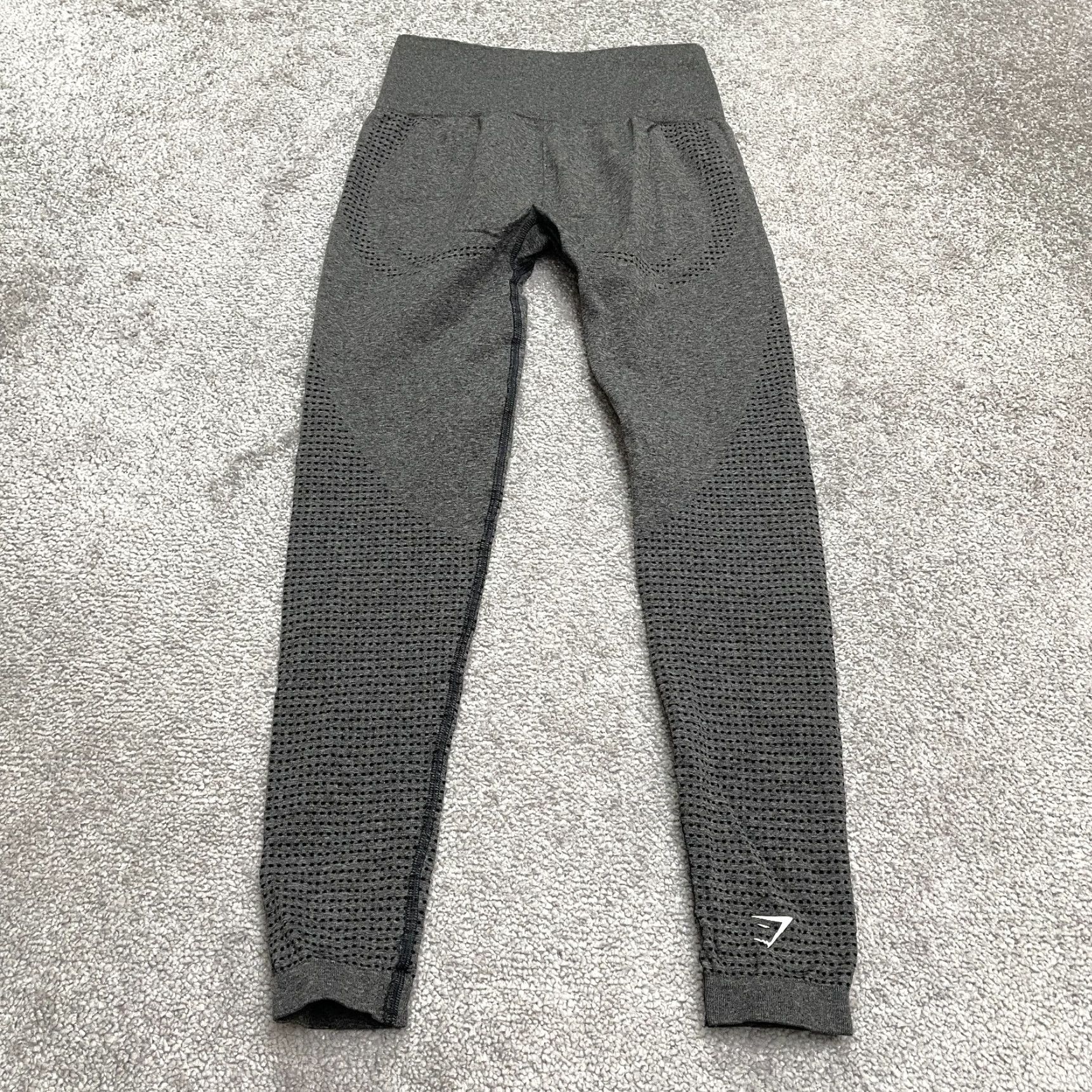 Gymshark GYMSHARK Seamless Compression Leggings Womens XS Gray High Rise Yoga Athleisure Size 26" / US 2 / IT 38 - 2 Thumbnail