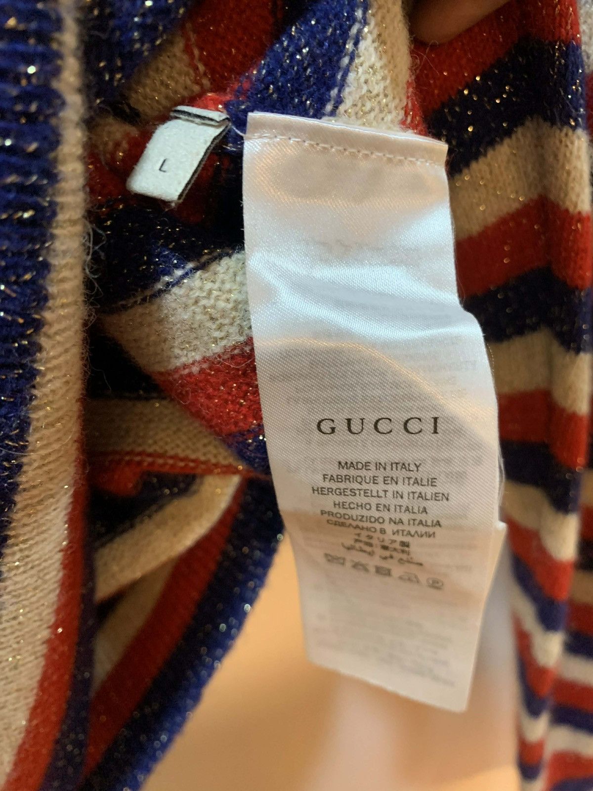 Gucci Gucci Striped Cashmere Knitwear Sweater Size L / US 10 / IT 46 - 6 Thumbnail