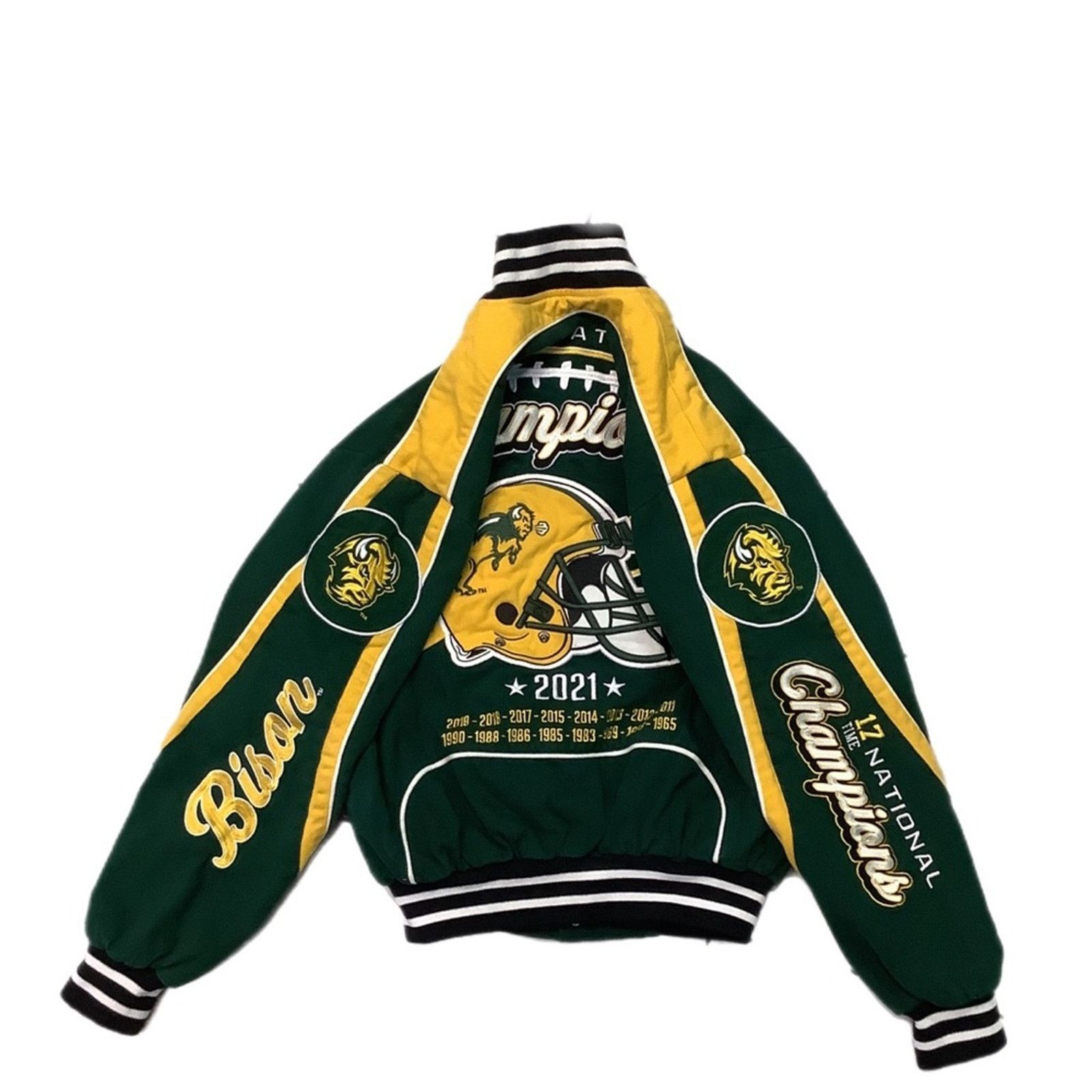 Ebbets Field Flannels NDSU Bison #17 Division champion Bomber Jacket Size US S / EU 44-46 / 1 - 3 Thumbnail