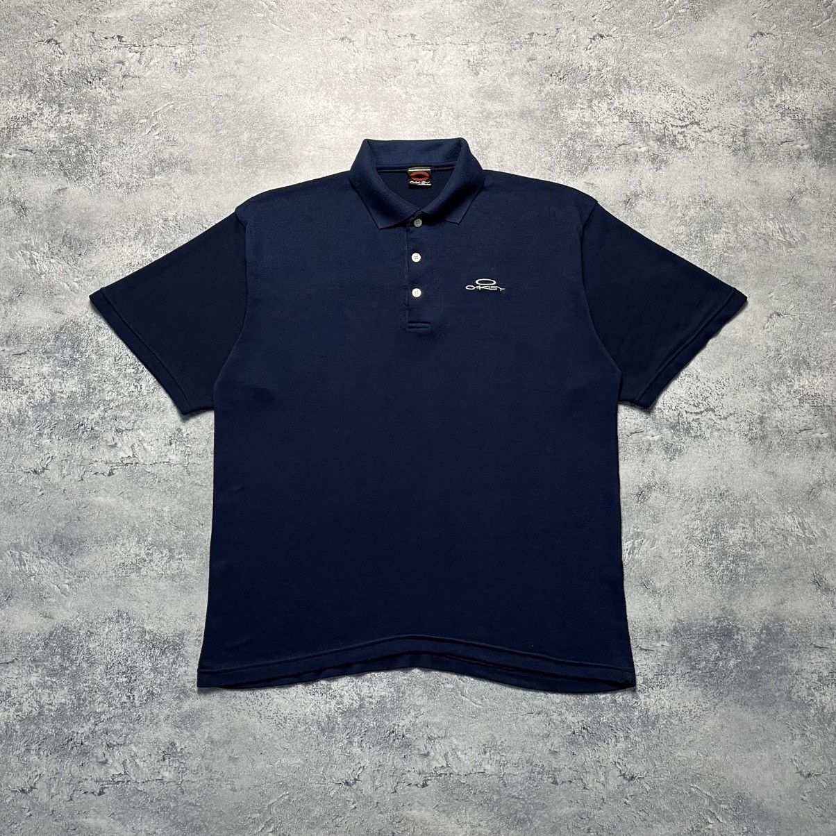 Oakley × Vintage Vintage Oakley Small Logo Polo Tee Streetwear Y2K Size US XL / EU 56 / 4 - 1 Thumbnail