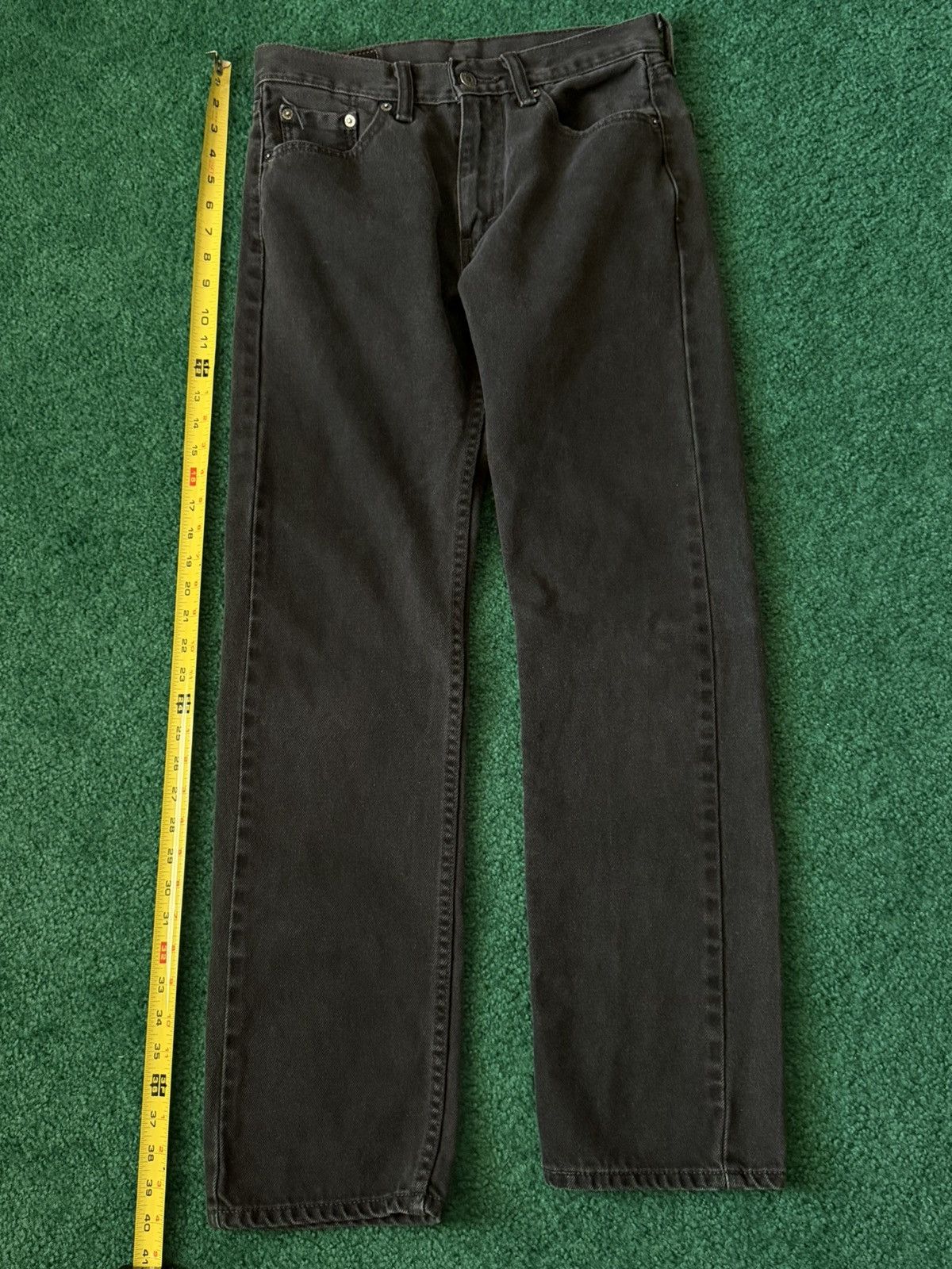 Levi's Levi’s 505 Regular Fit Jeans – Faded Black – W29 x L32 Size US 29 - 7 Thumbnail