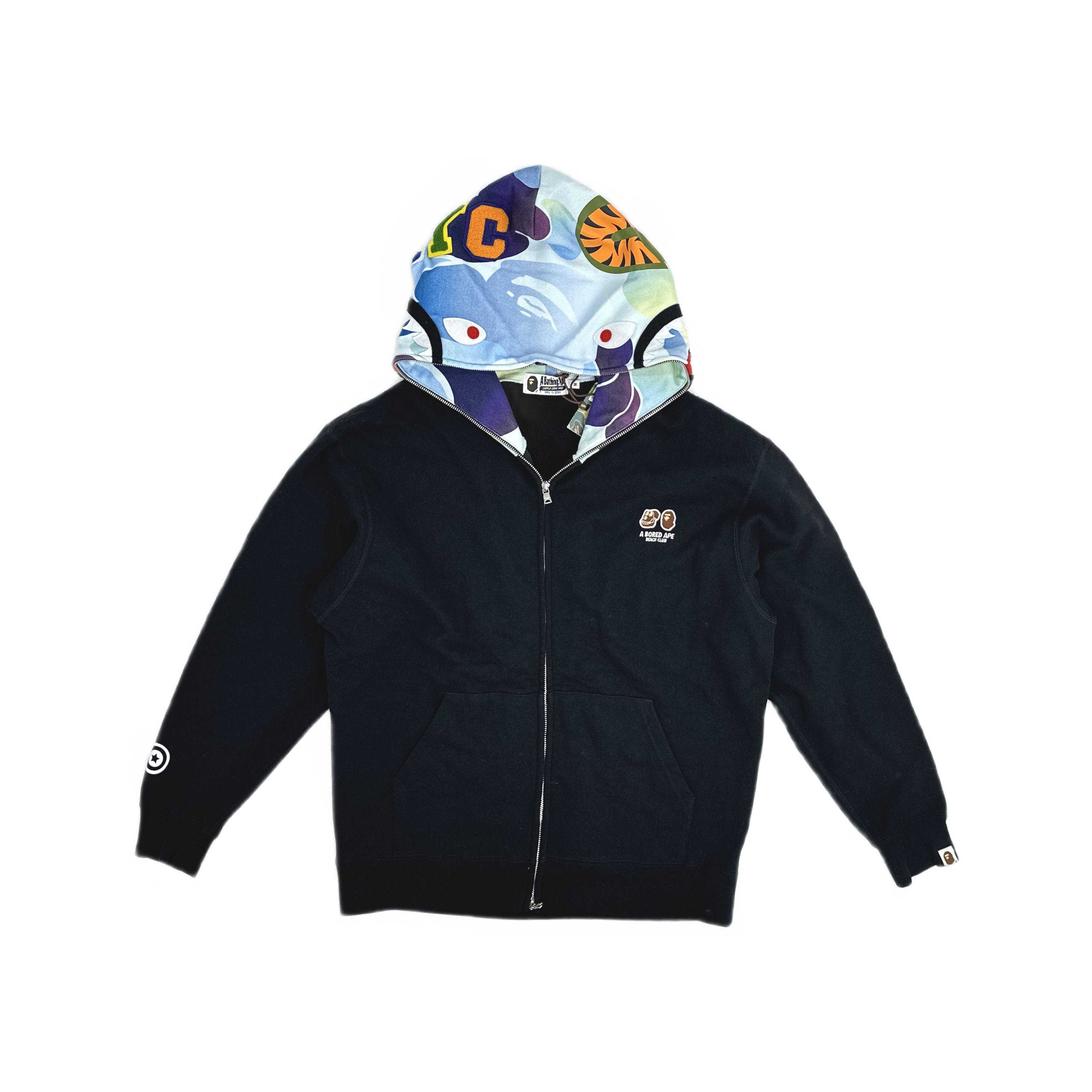 Bape × Nigo Bape A Bathing Ape Big Mad Angry Ape Face Fullzip
