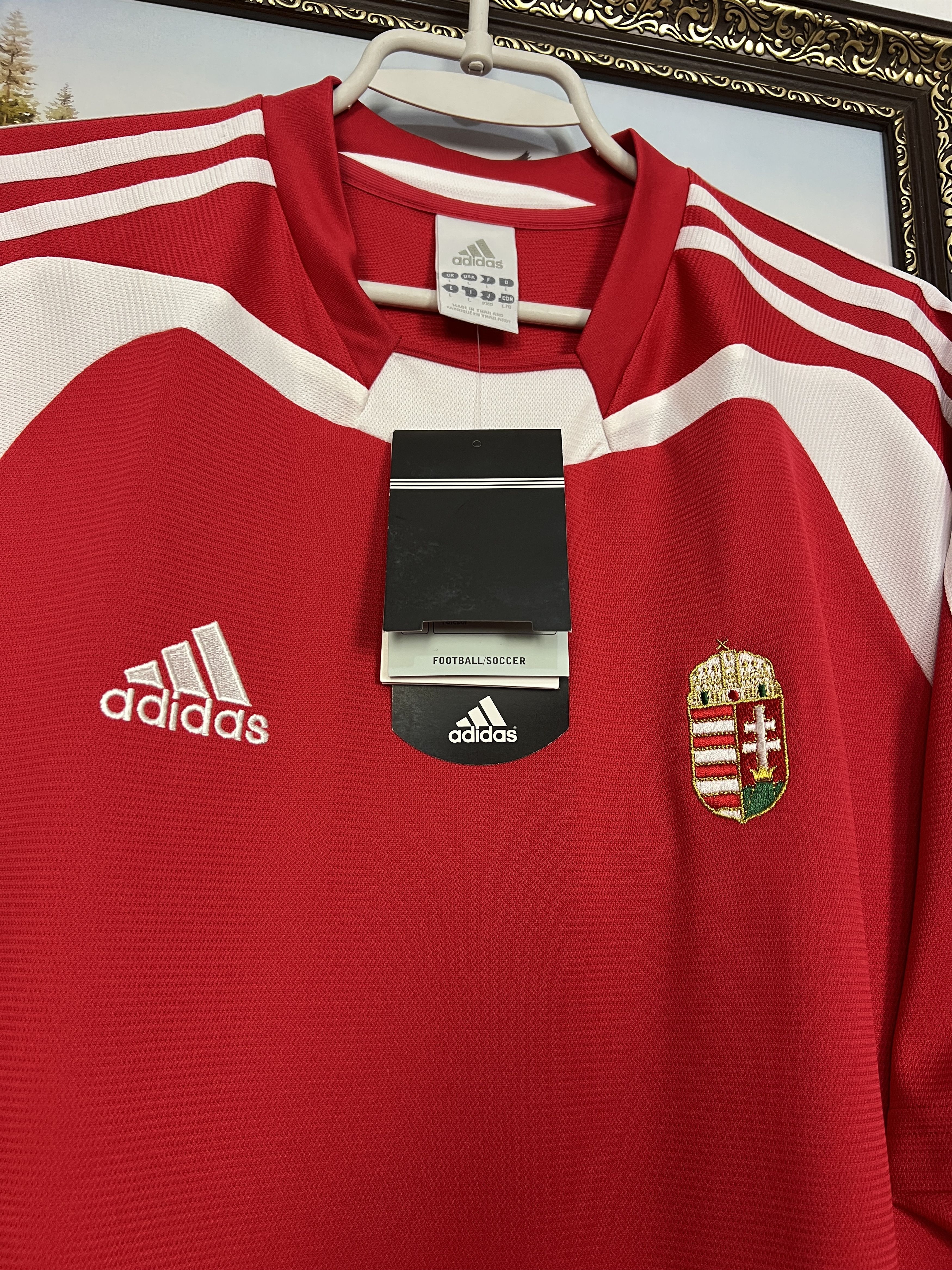 Adidas Hungary Home football shirt Soccer Jersey Trikot National Size US L / EU 52-54 / 3 - 3 Thumbnail