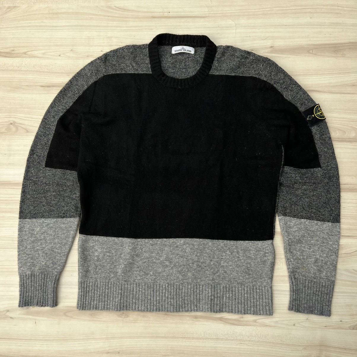 Stone Island Stone Island Multi Colour Block Soft Knit Crewneck Size US XXL / EU 58 / 5 - 1 Thumbnail