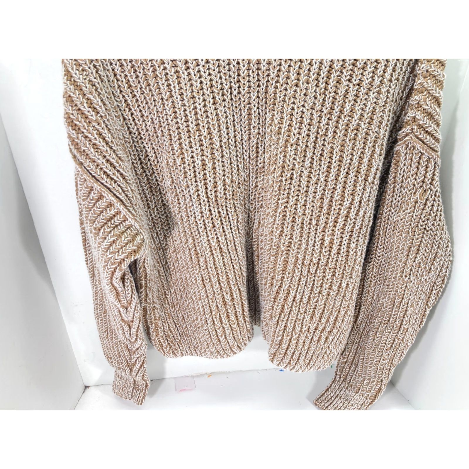 Banana Republic Banana Republic Sweater Womens M Brown Ribbed Knit Crew Neck Dolman Sleeve Size M / US 6-8 / IT 42-44 - 5 Thumbnail