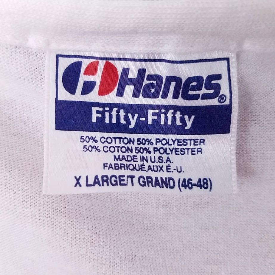 Hanes VINTAGE Nevada AIDS Project T Shirt Mens Size XL White 80s NAP Made In USA Size US L / EU 52-54 / 3 - 6 Thumbnail