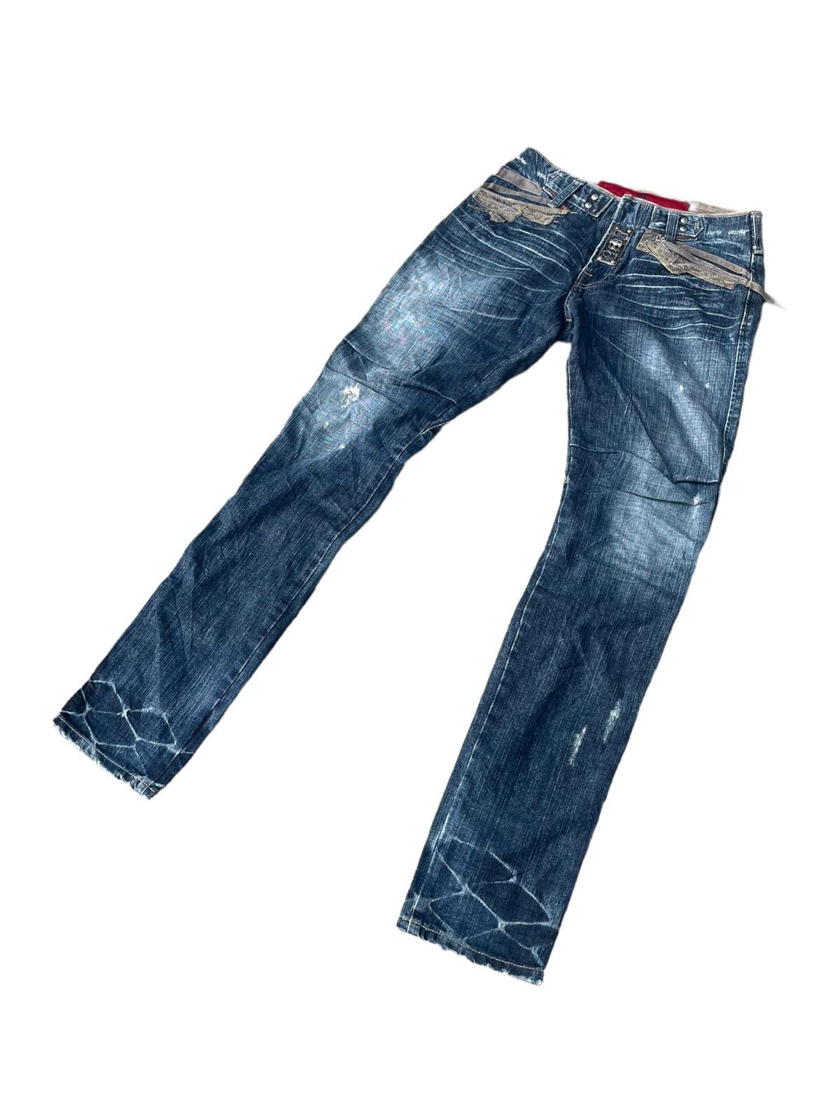 Marithe + Francois Girbaud Marithe Francois Girbaud Steel Lock Distressed Jeans Denim Size US 30 / EU 46 - 3 Thumbnail