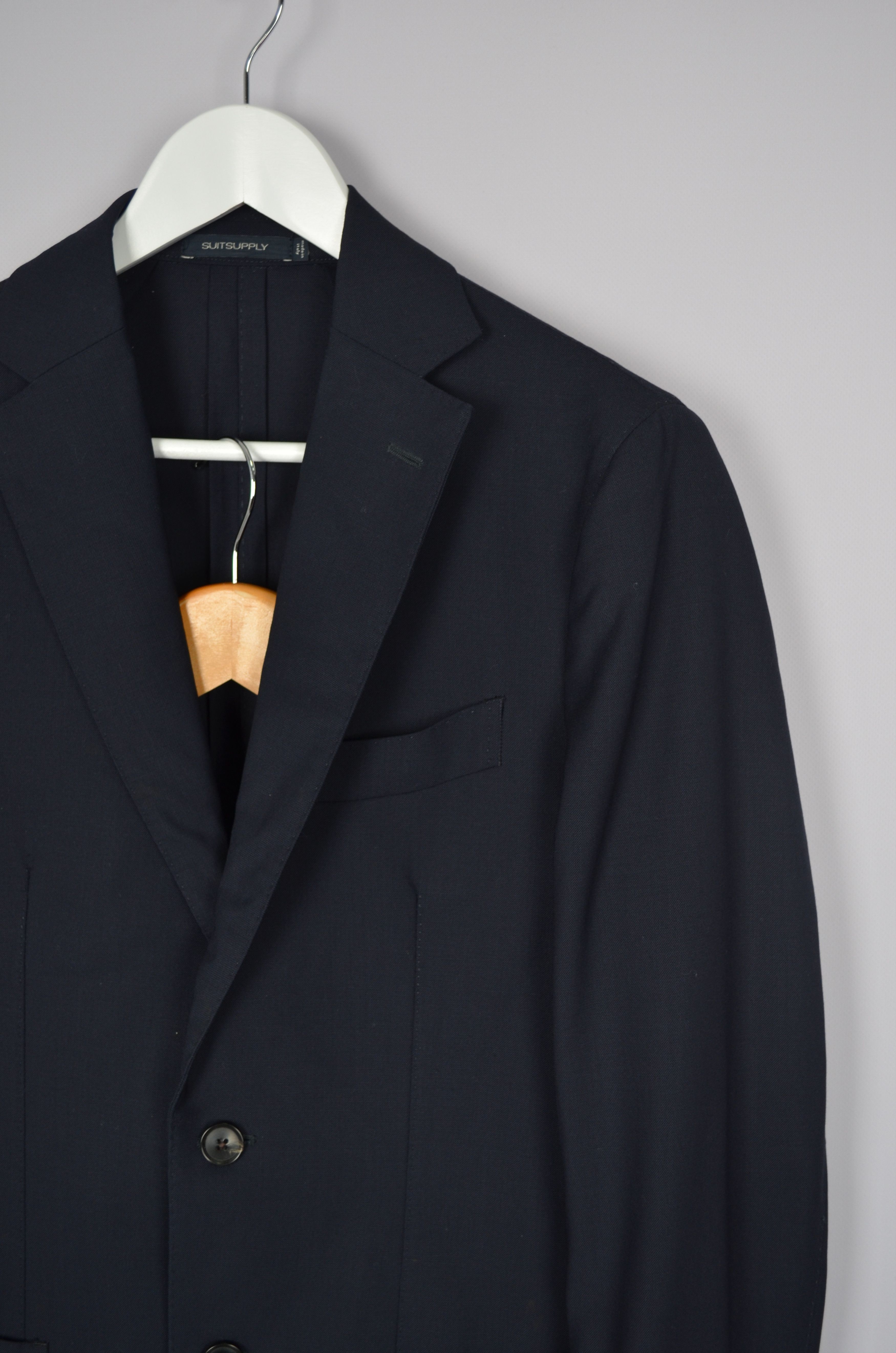 Designer × Suitsupply Suitsupply Traveller Havana Unlined Wool Suit Pants Blazer Size 34S - 4 Thumbnail