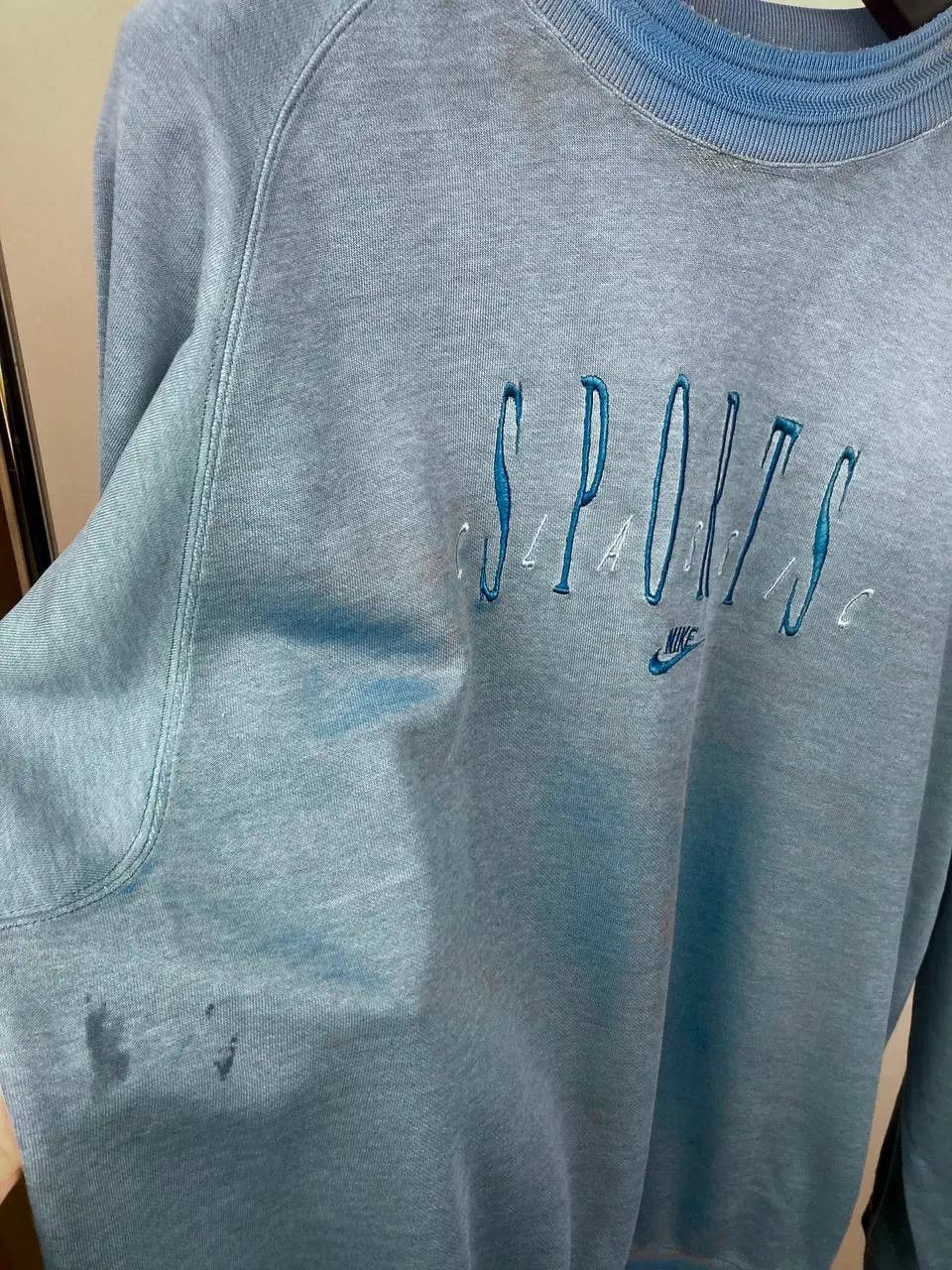 Nike Nike Sports Classic Big Embroidered Logo Crewneck Size US XL / EU 56 / 4 - 4 Thumbnail