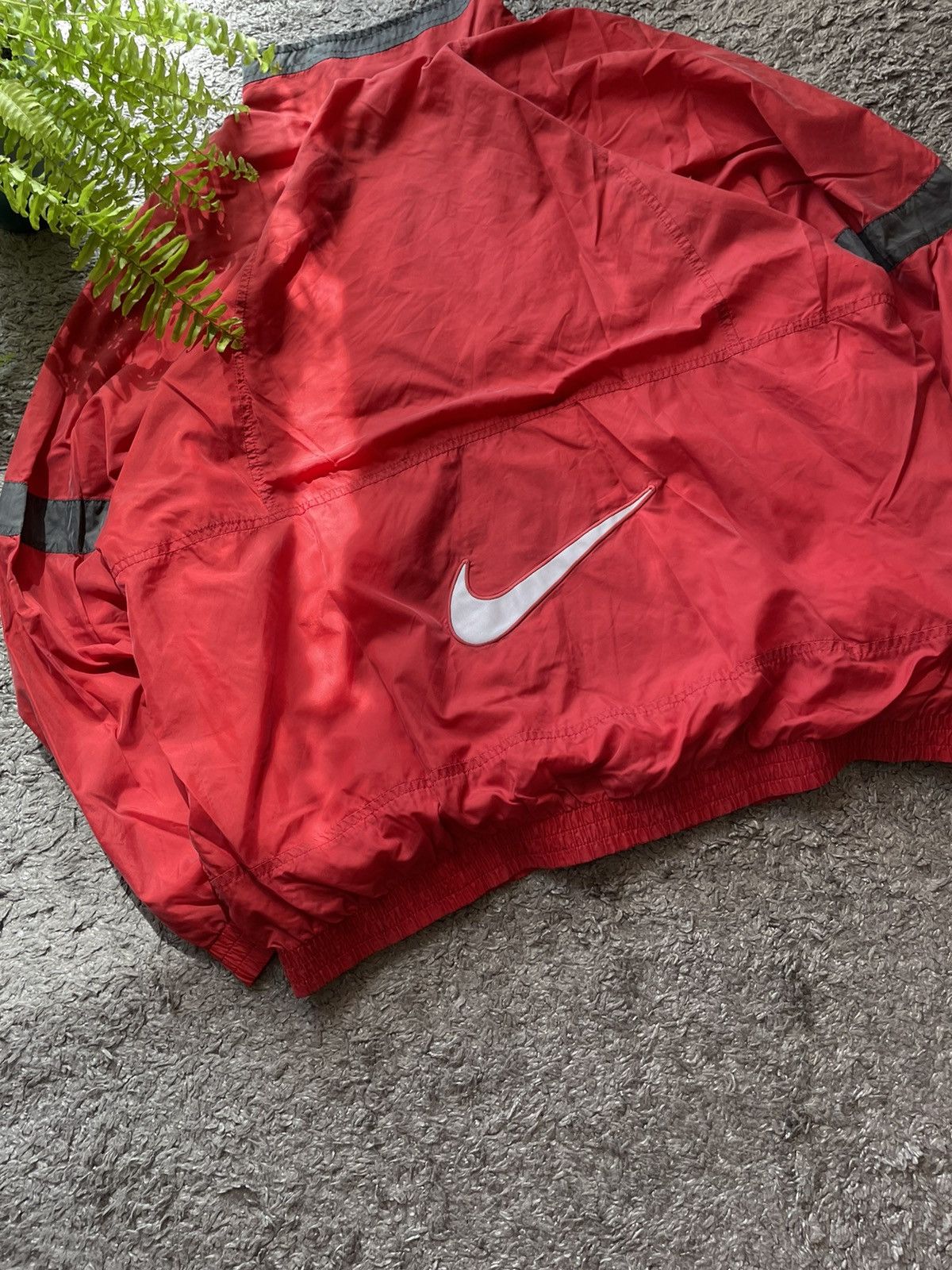 Nike × Vintage 90s Nike Vintage Jacket Streetwear Rare Big Logo Swoosh Size US XL / EU 56 / 4 - 7 Thumbnail