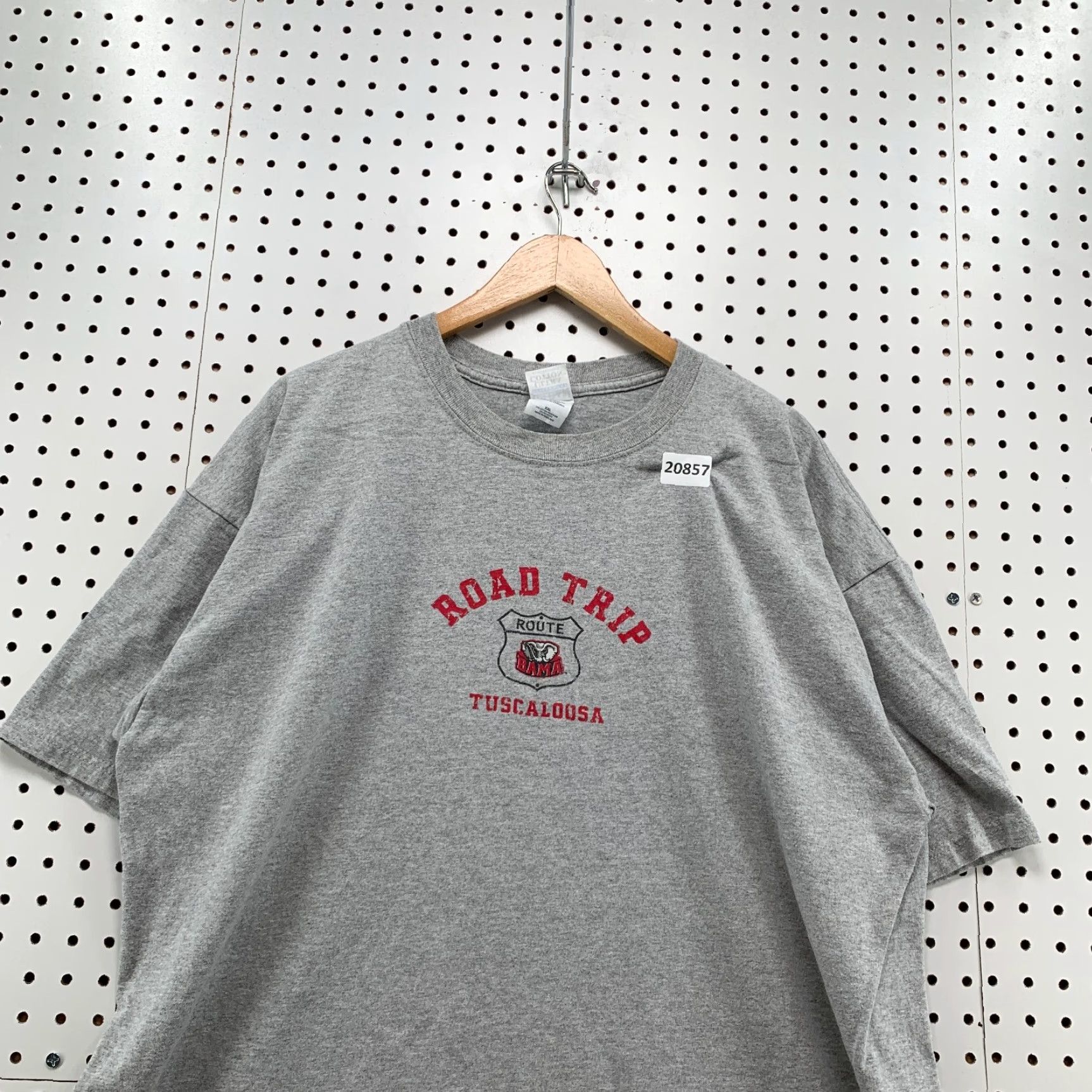 Gildan Vintage Gildan T-Shirt Men 2XL Short Sleeve Gray University Sports Road Trip Tuscaloosa BAMA Size US XXL / EU 58 / 5 - 5 Thumbnail