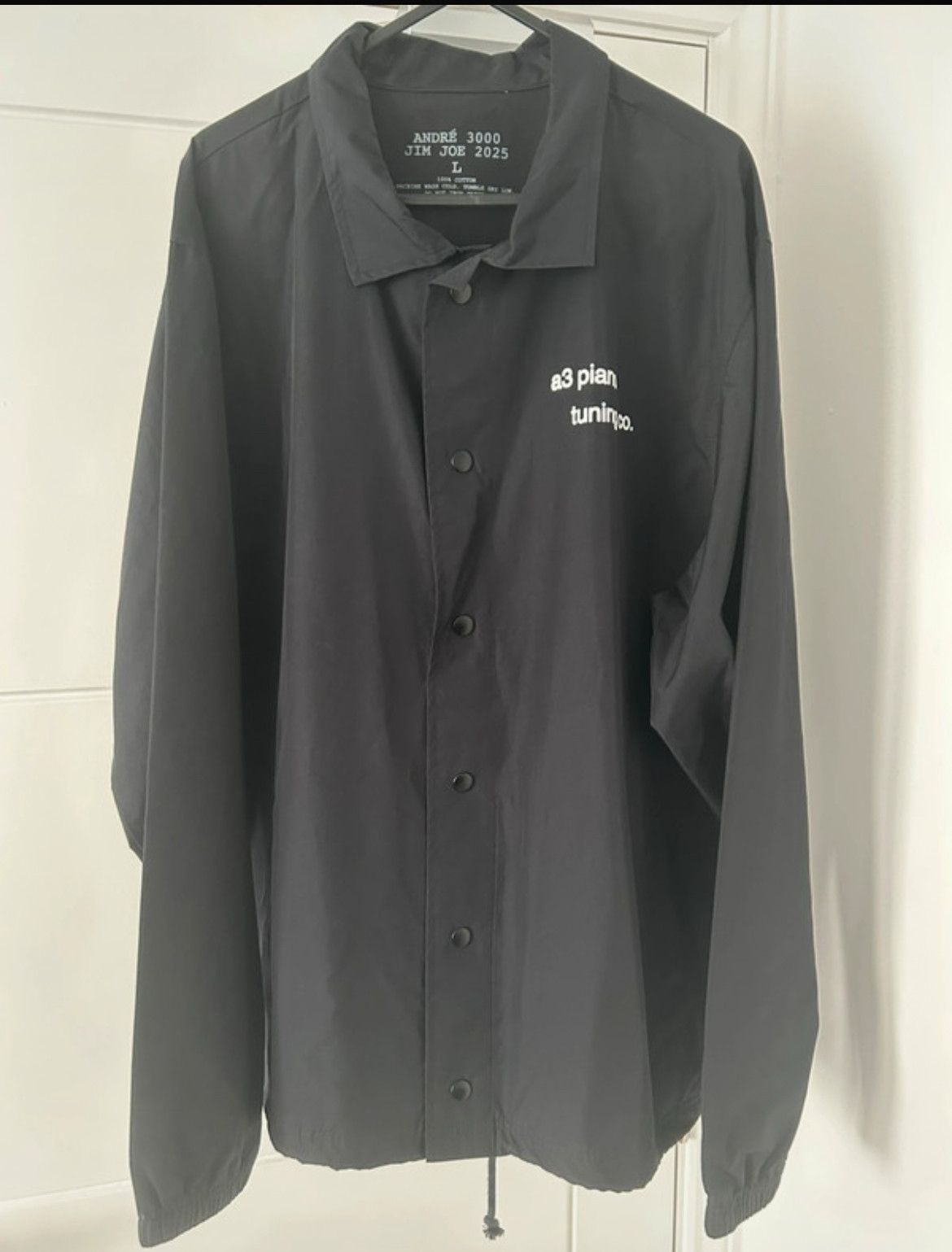 Coach Andre 3000 black jacket OutKast rap hip hop Size US L / EU 52-54 / 3 - 2 Thumbnail