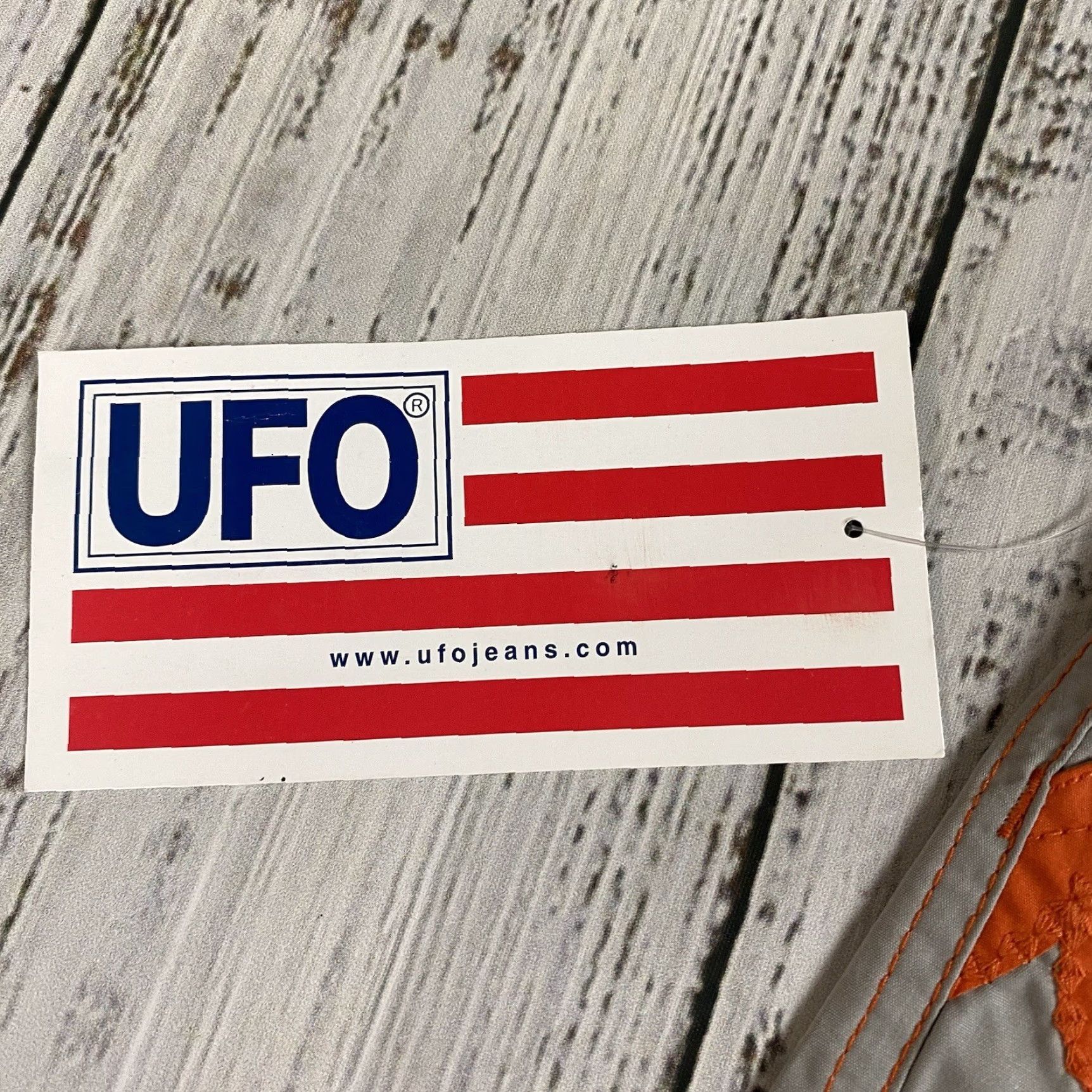 Vintage VTG UFO PARACHUTE PANTS Cargo WOMENS 12 Mercury Grey/Orange NWT Size 34" / US 12 / IT 48 - 4 Thumbnail