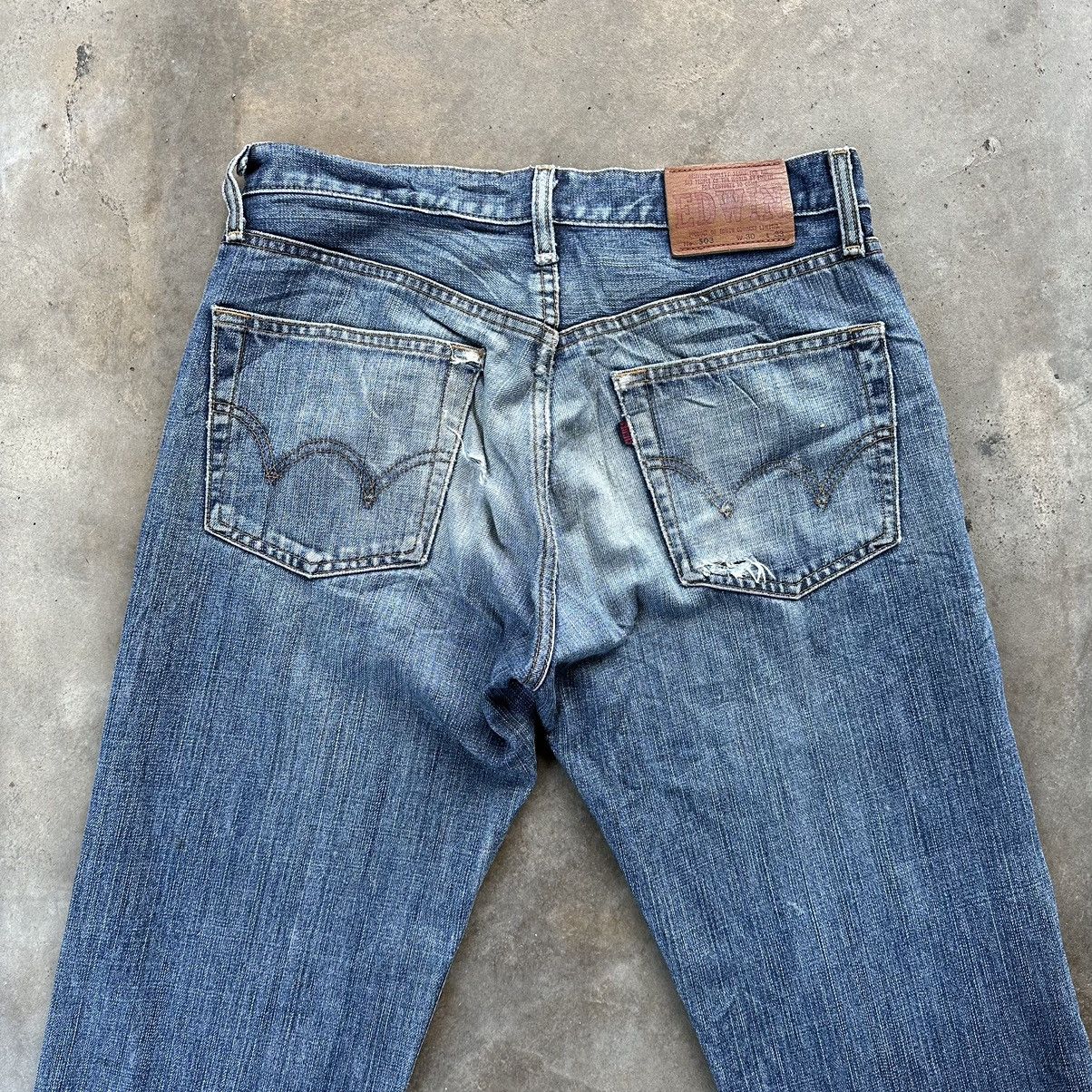 Japanese Brand W30 Vintage Edwin 503 Faded Distressed Denim Jean Pant Size US 30 / EU 46 - 12 Thumbnail