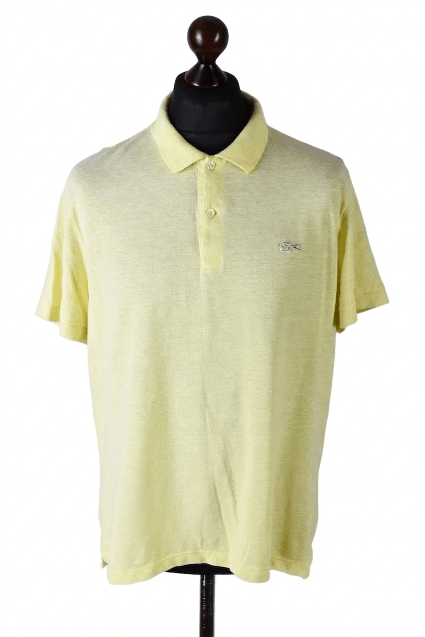 Lacoste Lacoste Regular Fit Linen Blend Polo Shirt Yellow Size US L / EU 52-54 / 3 - 1 Thumbnail