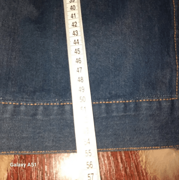 Other Indigo denim jacket with natural fox fur collar sz M Size M / US 6-8 / IT 42-44 - 7 Thumbnail