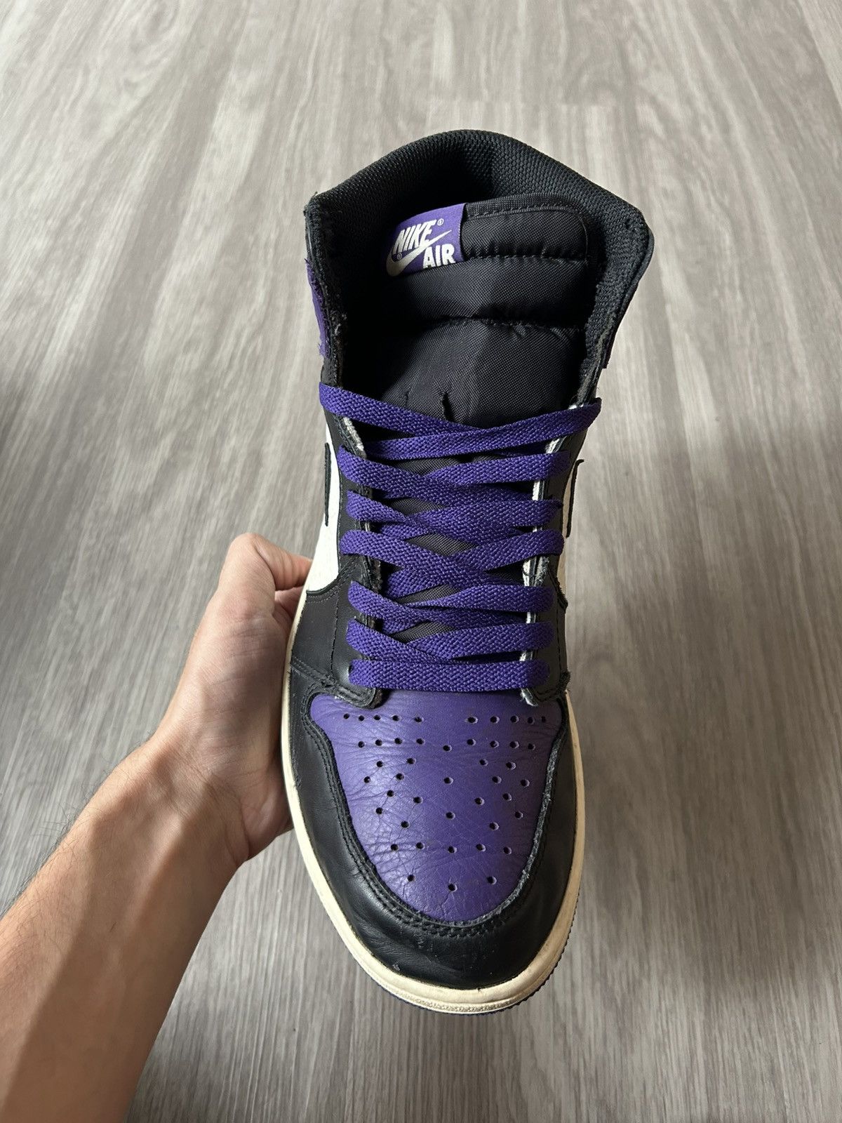 Jordan Brand Air Jordan Retro 1 High OG Court Purple Size 10 Size US 10 / EU 43 - 8 Thumbnail