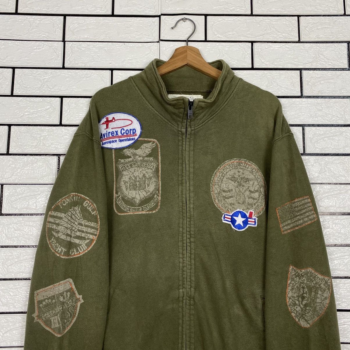 Avirex 📌Vintage Bomber Jacket Avirex Full Patches Punk Style Size US XXL / EU 58 / 5 - 10 Thumbnail