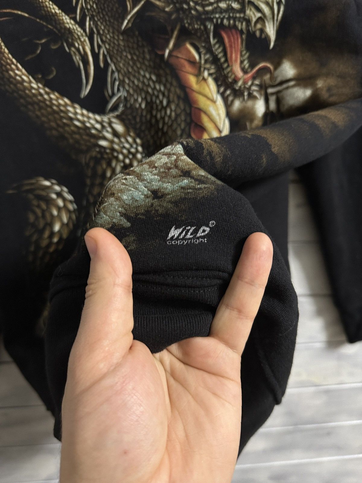 Other Dragon Glowing Print Rare Vintage Hoodie Rock Wild Y2K Japan Size US M / EU 48-50 / 2 - 8 Thumbnail