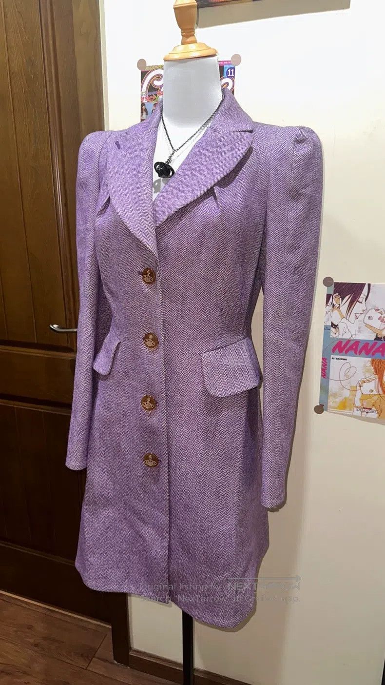Vivienne Westwood Vivienne Westwood Purple wool overcoat Size XS / US 0-2 / IT 36-38 - 2 Thumbnail