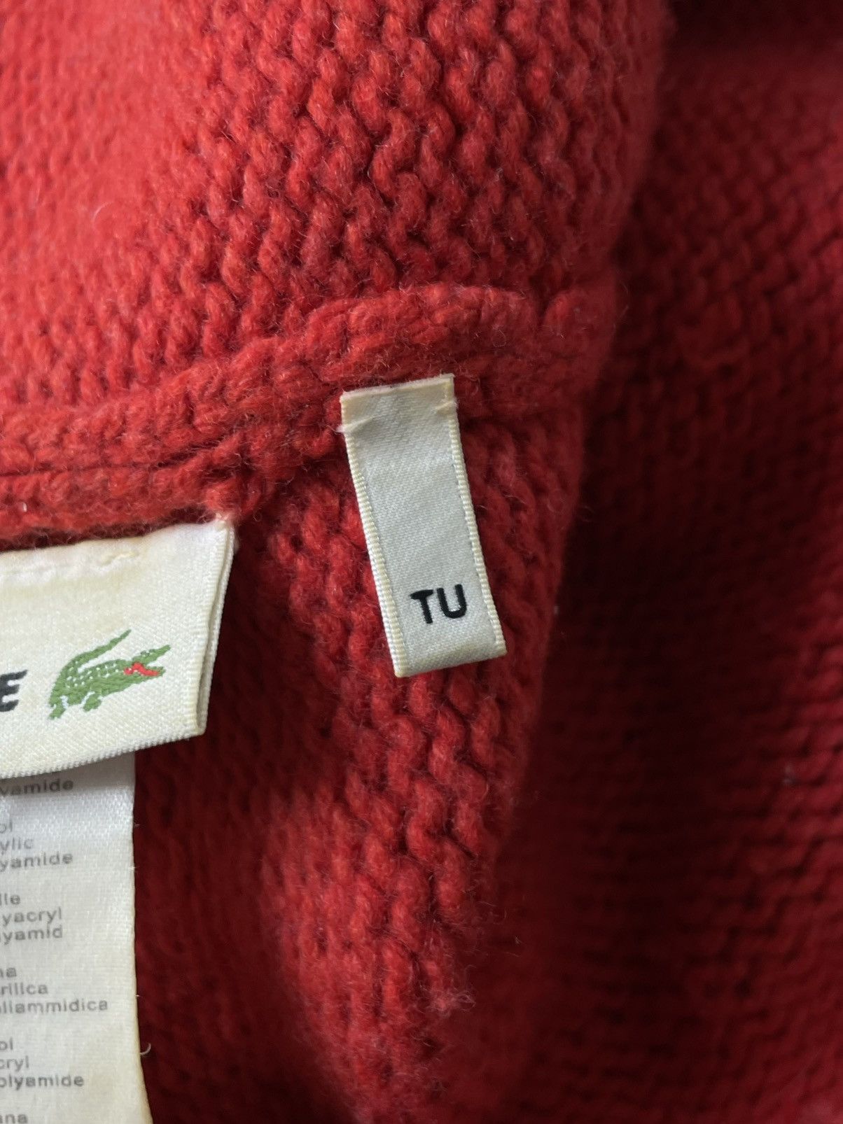 Lacoste Vintage 90’s Lacoste Big Logo Crocodile Y2K Wool Hat RARE Size ONE SIZE - 6 Thumbnail