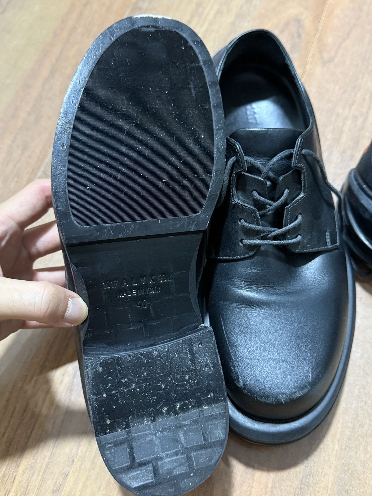 1017 ALYX 9SM Iconic 1017 ALYX 9SM Derby Shoes With Removable Vibram Sole Size US 7 / EU 40 - 8 Thumbnail