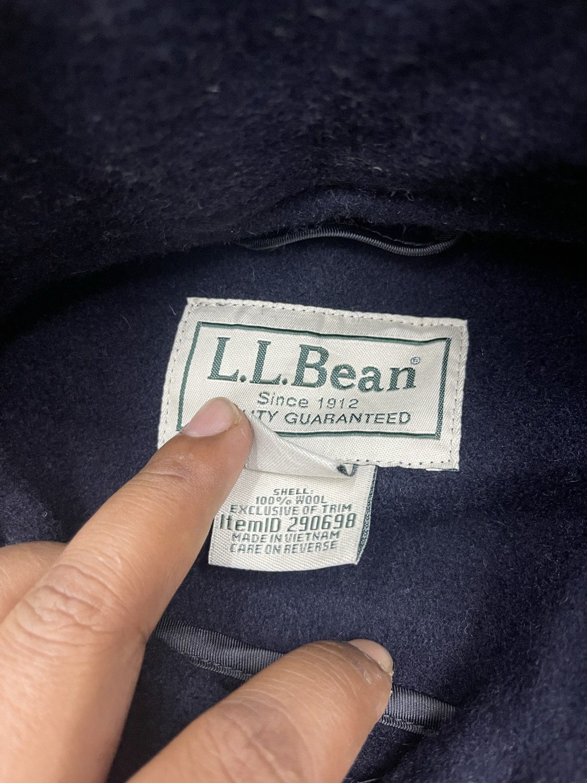 L.L. Bean × Vintage ARCHIVE💥VTG L.L. BEAN WOOL BUTTON JACKET FABRIC BY BELLANDI Size US M / EU 48-50 / 2 - 11 Thumbnail