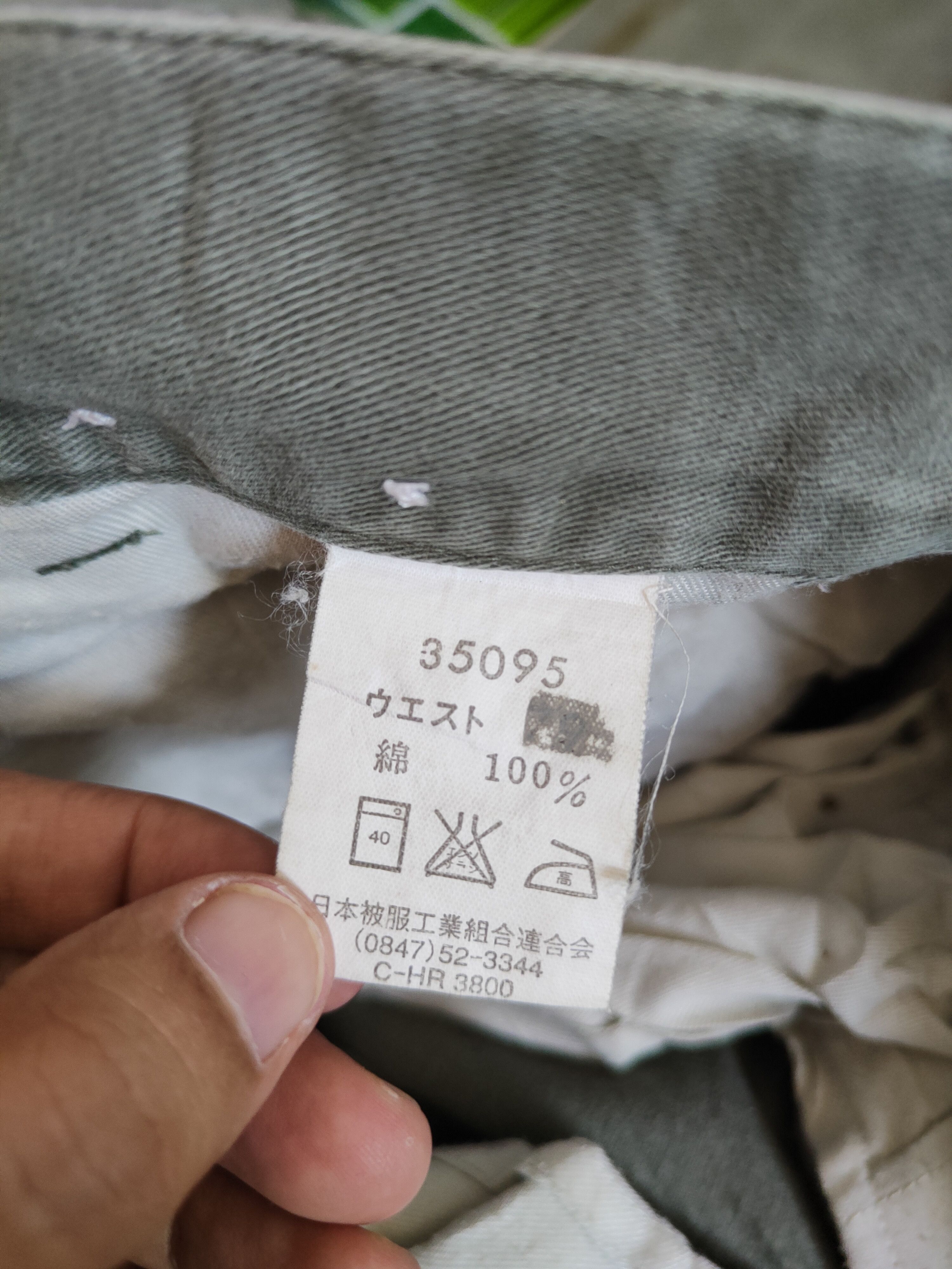 Japanese Brand Hey Beau Green Faded Multipocket Cargo Pants N#34 Size US 30 / EU 46 - 14 Thumbnail