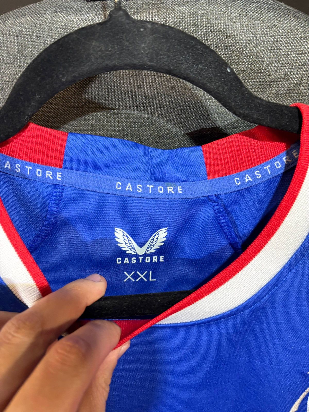 Castore Castore Rangers Home soccer jersey Size:XXL Size US XXL / EU 58 / 5 - 7 Thumbnail