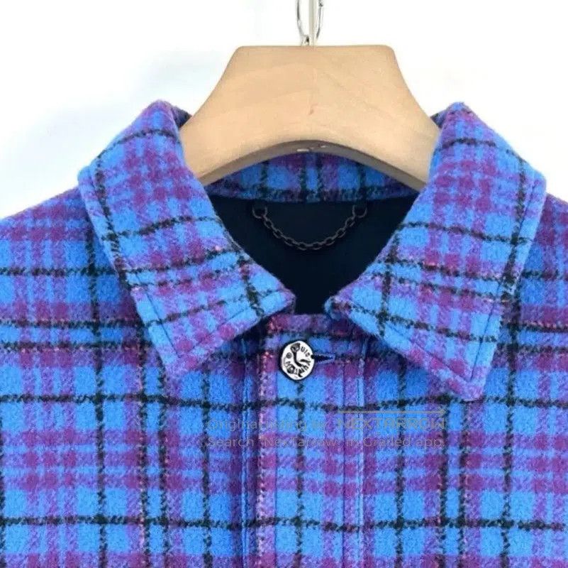 Louis Vuitton Louis Vuitton Blue Plaid Cotton Jacket for Men . Size US M / EU 48-50 / 2 - 6 Thumbnail