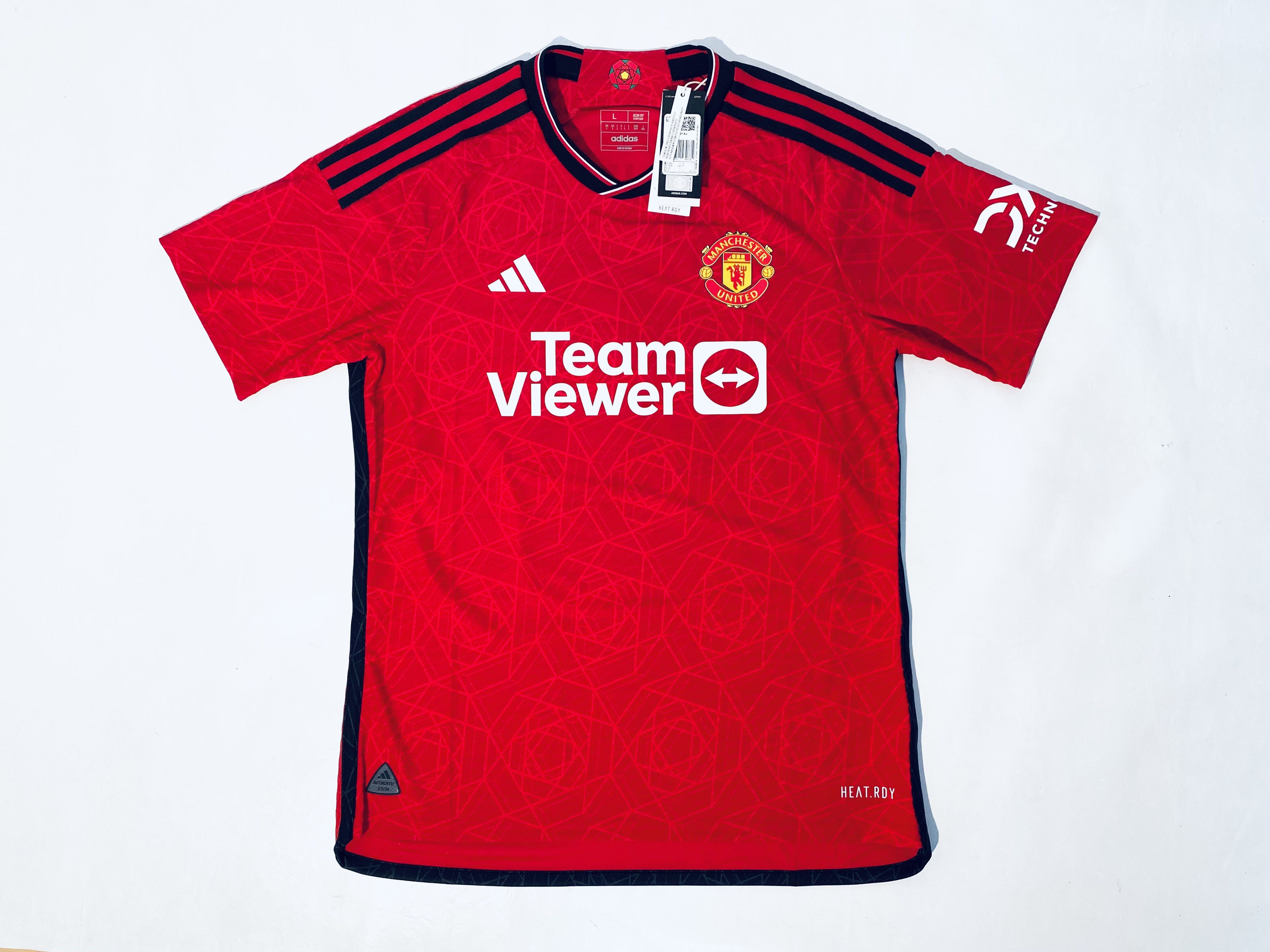 Adidas Authentic BNWT Manchester United Home Jersey 2023 - 2024 Size US L / EU 52-54 / 3 - 3 Thumbnail