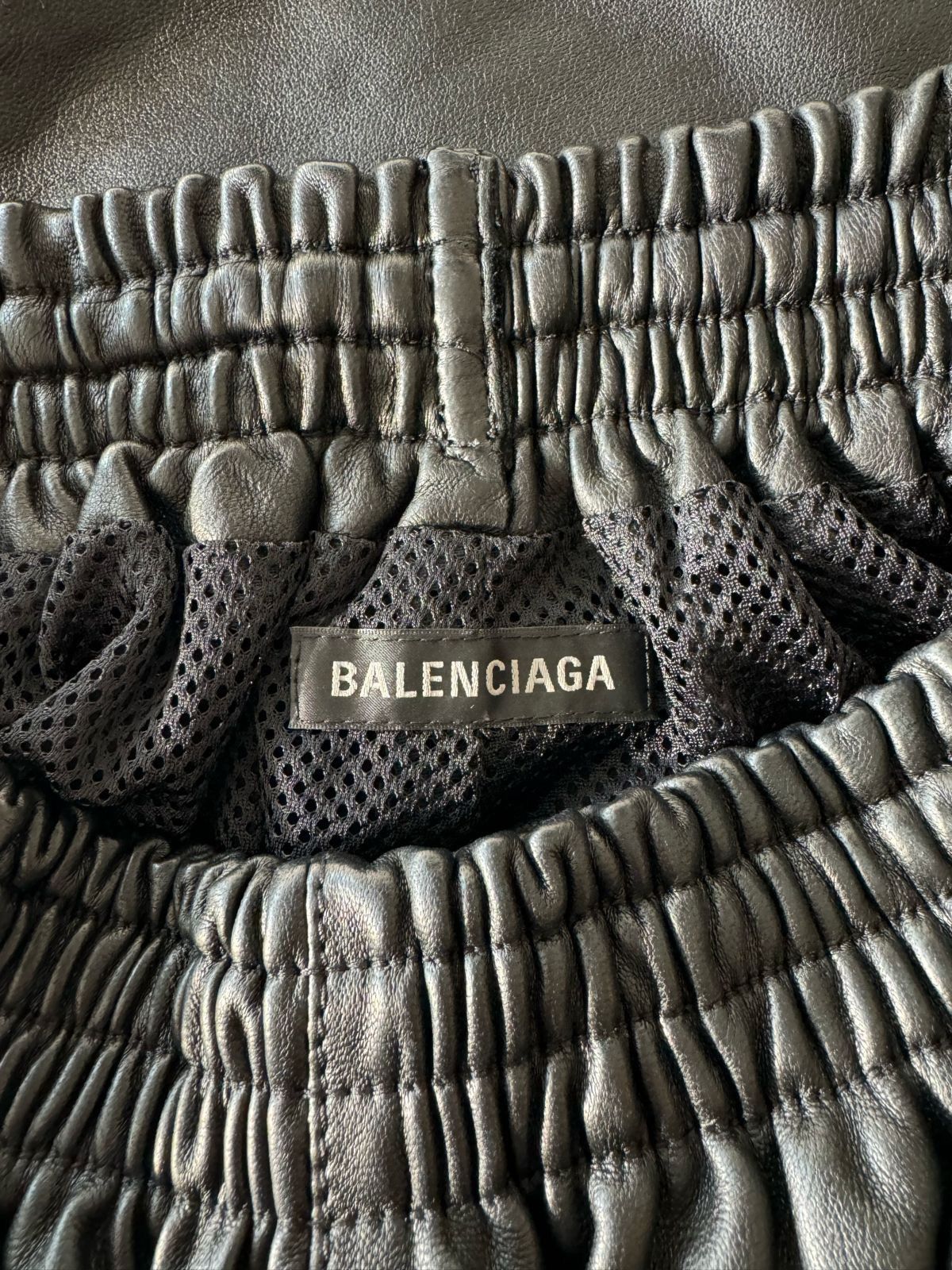 Balenciaga Balenciaga Black 3B Sports Icon Leather Pants Size US 32 / EU 48 - 10 Thumbnail