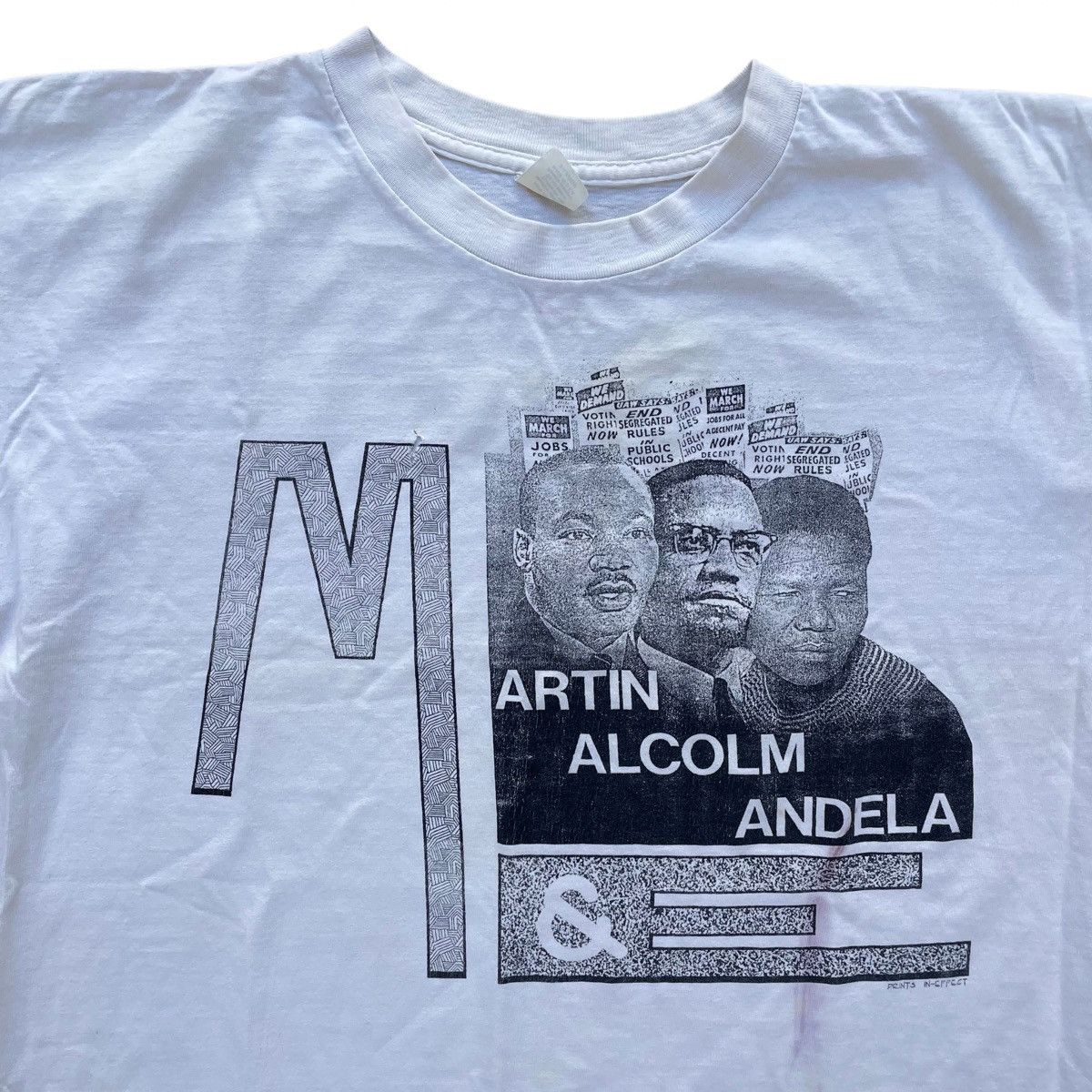 Vintage Vintage Malcolm X Martin Luther King Nelson Mandela Shirt Size US XL / EU 56 / 4 - 2 Thumbnail