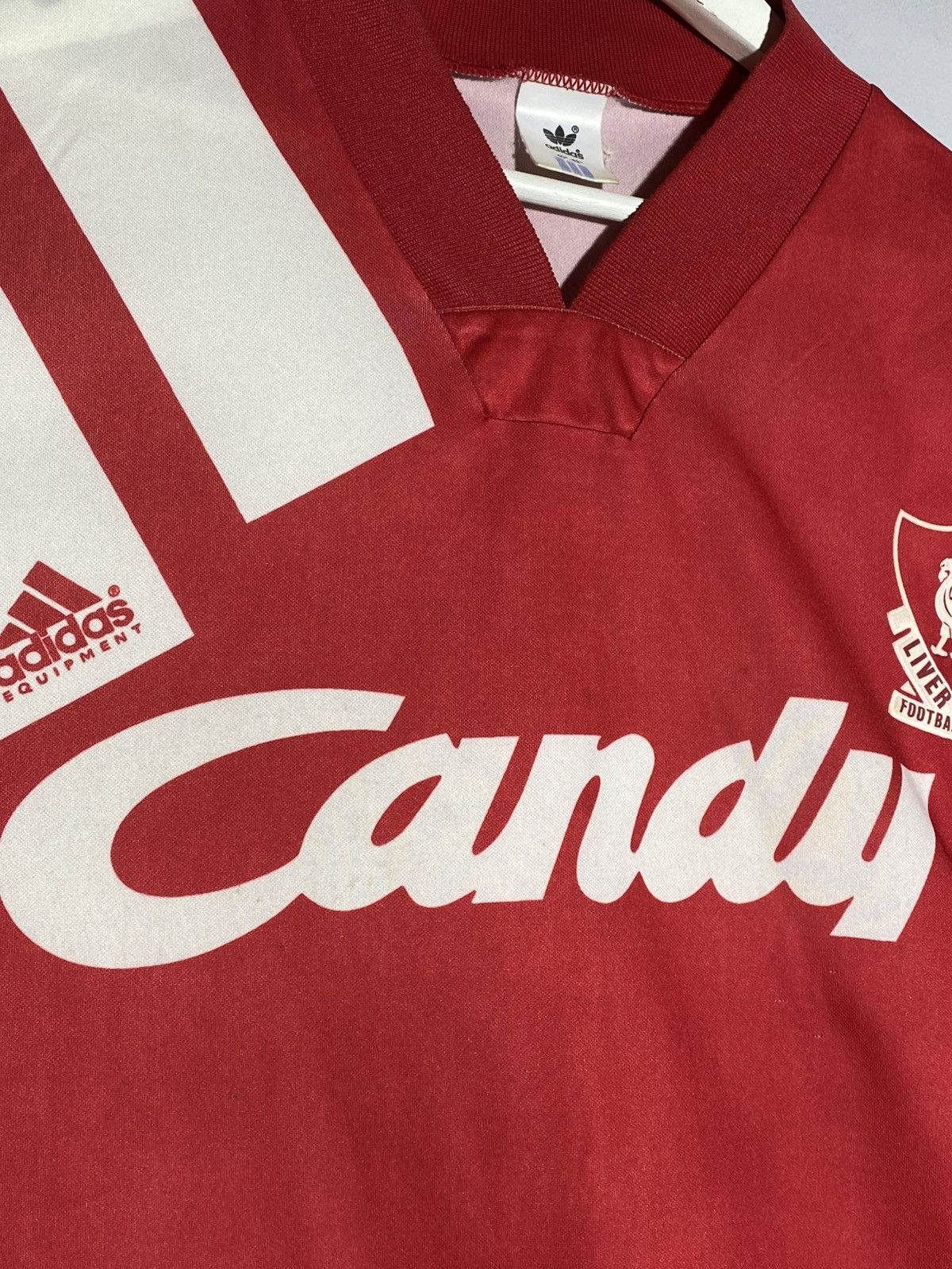 Adidas Vintage Adidas Liverpool FC 1991 1992 Home Football Shirt Size US L / EU 52-54 / 3 - 7 Thumbnail