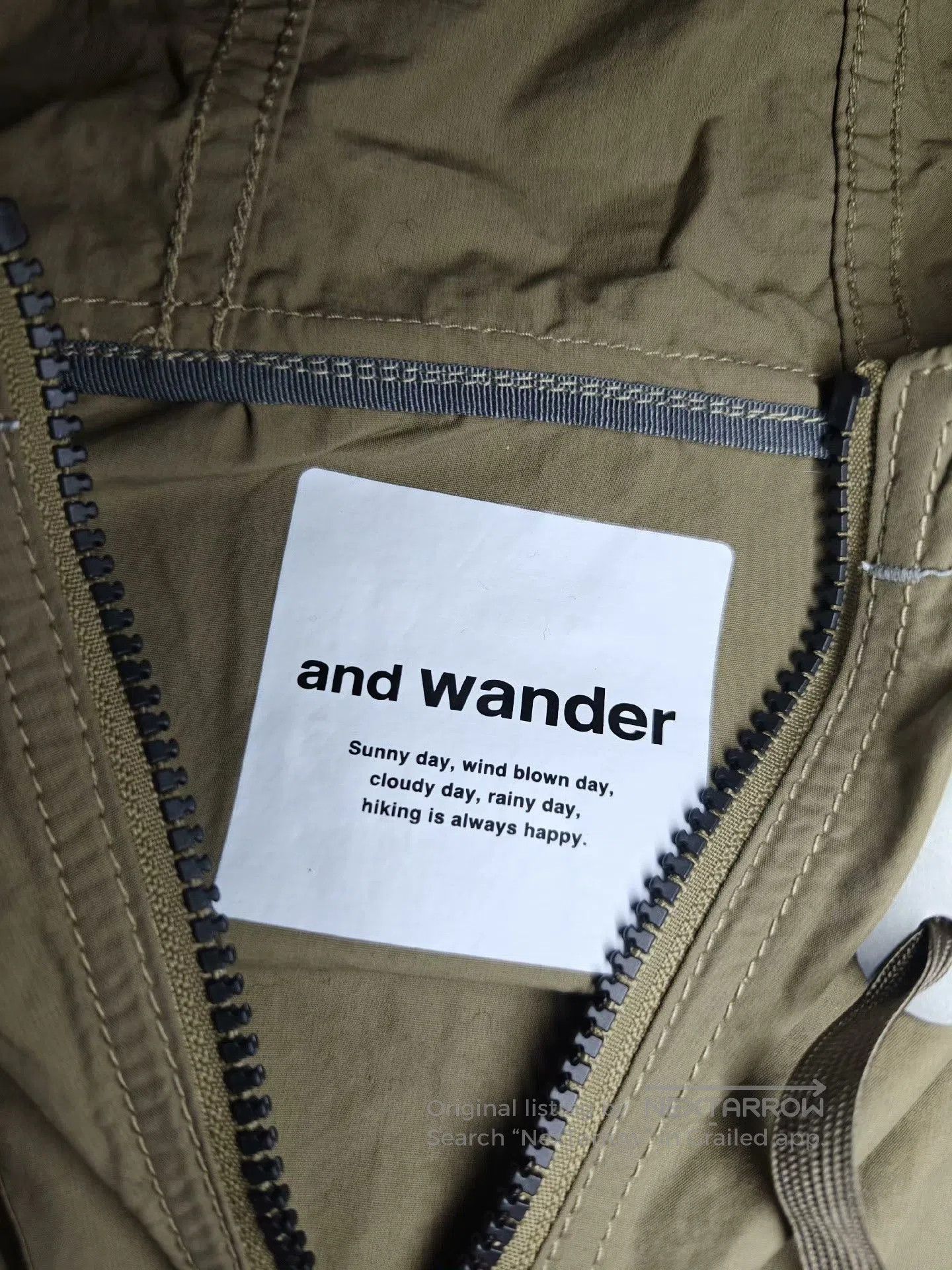 And Wander AND WANDER Nylon Taffeta Hoodie. Size US XL / EU 56 / 4 - 4 Thumbnail