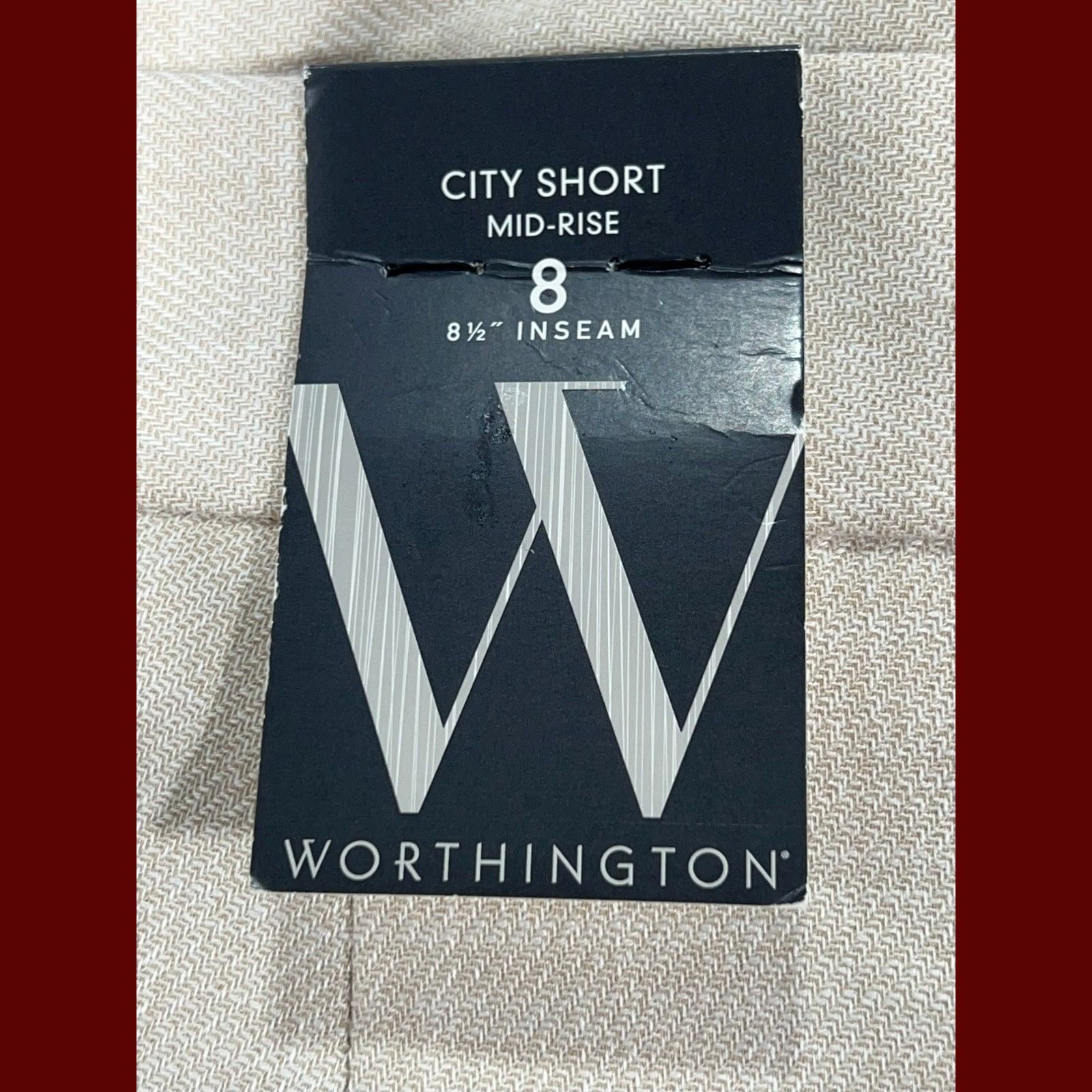 Worthington Worthington - Women's Mid-Rise 8.5" Inseam City Short - Beig Size 30" / US 8 / IT 44 - 9 Thumbnail