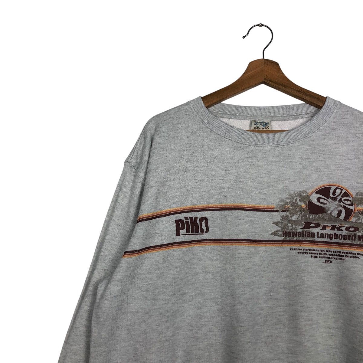 Japanese Brand × Vintage 📌Vintage Sweatshirt Piko Hawaii Design Big Logo Size US L / EU 52-54 / 3 - 8 Thumbnail