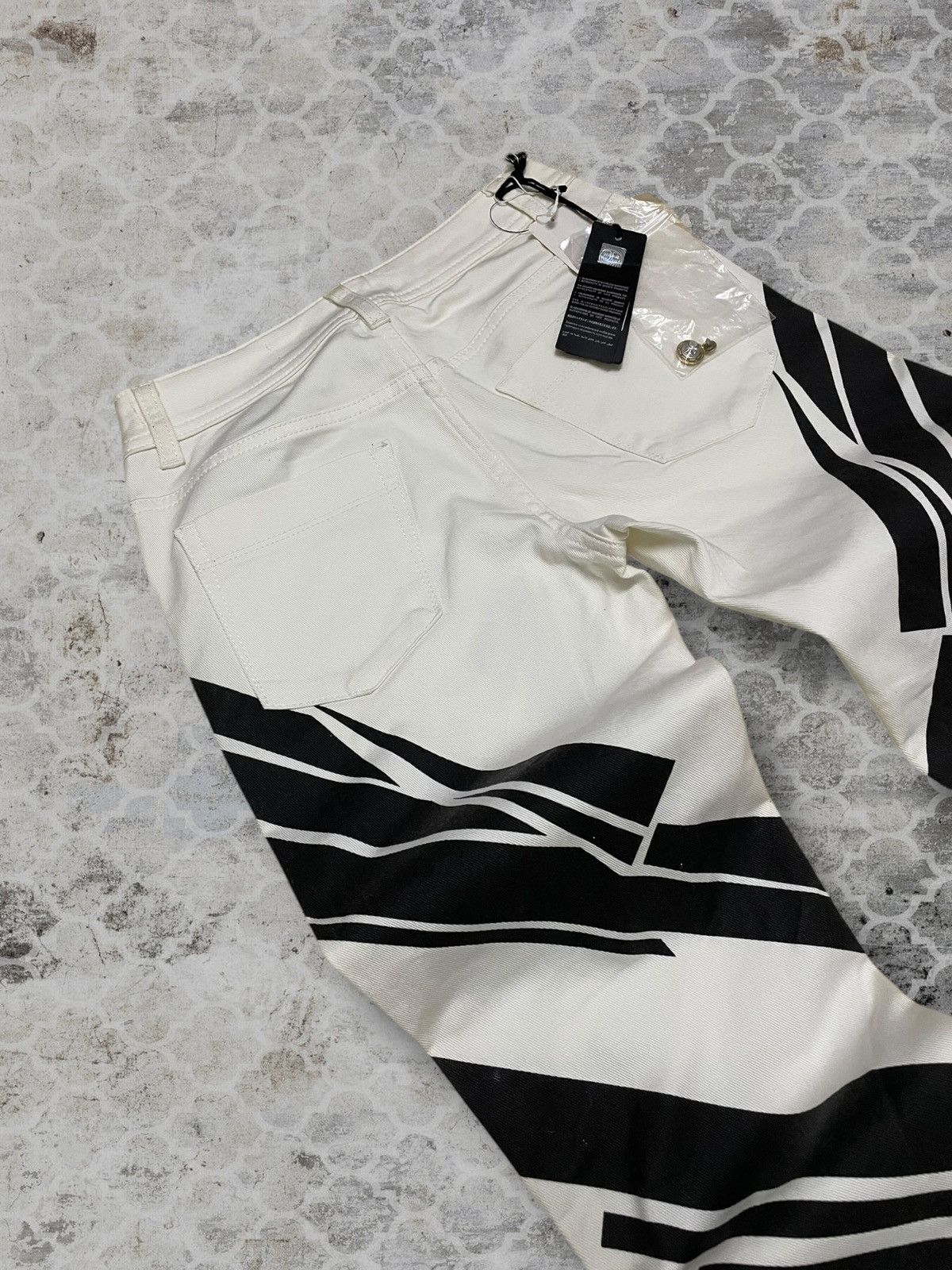 Just Cavalli Authentic Designer Just Cavalli Patterned Skinny Denim Size 24" / US 00 / IT 34 - 14 Thumbnail
