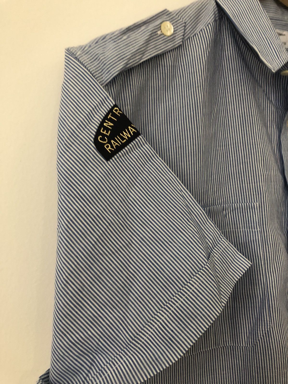 Yohji Yamamoto Central railway stripes shirt Size US M / EU 48-50 / 2 - 4 Thumbnail