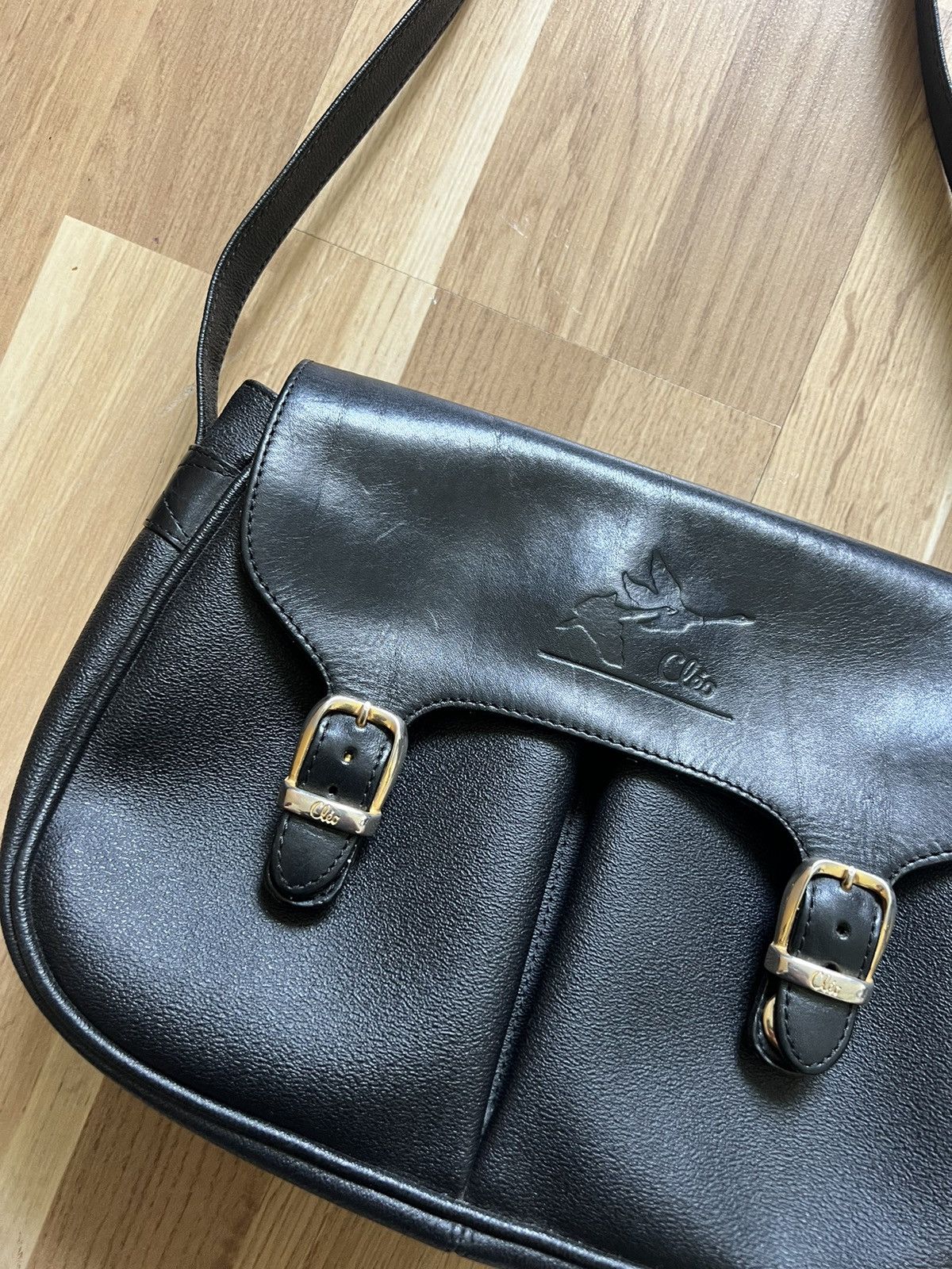 Le Grande Bleu (L.G.B.) Vintage avant garde leather messenger bag as 98 style 90s Size ONE SIZE - 4 Thumbnail