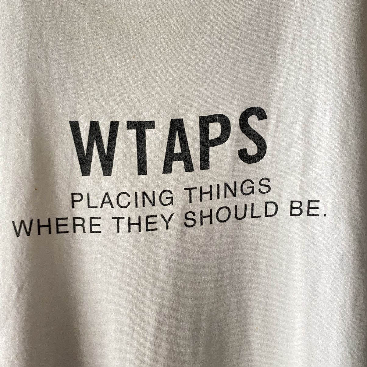 Wtaps WTAPS White Short-Sleeve Shirt with Black Logo Print Size US S / EU 44-46 / 1 - 3 Thumbnail