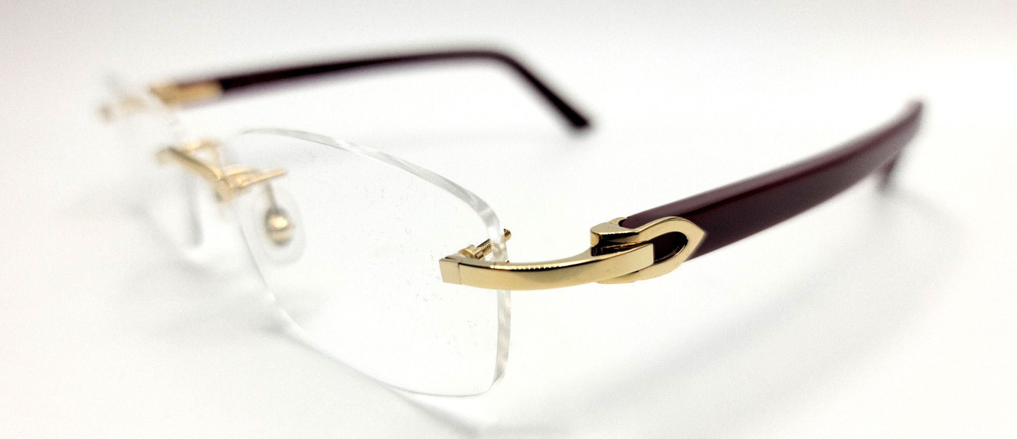 Cartier NEW! Cartier Glasses Canazei Burbundy CT0048O Size ONE SIZE - 3 Thumbnail