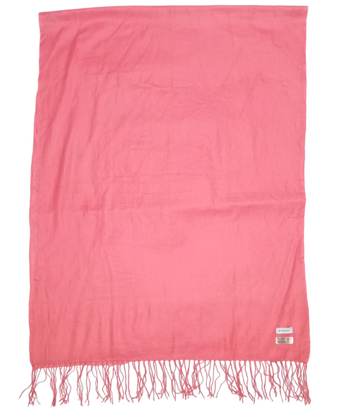 Givenchy GIVENCHY PARIS FRANCE Oversized Peach Vintage Cashmere Shawl Size ONE SIZE - 1 Thumbnail