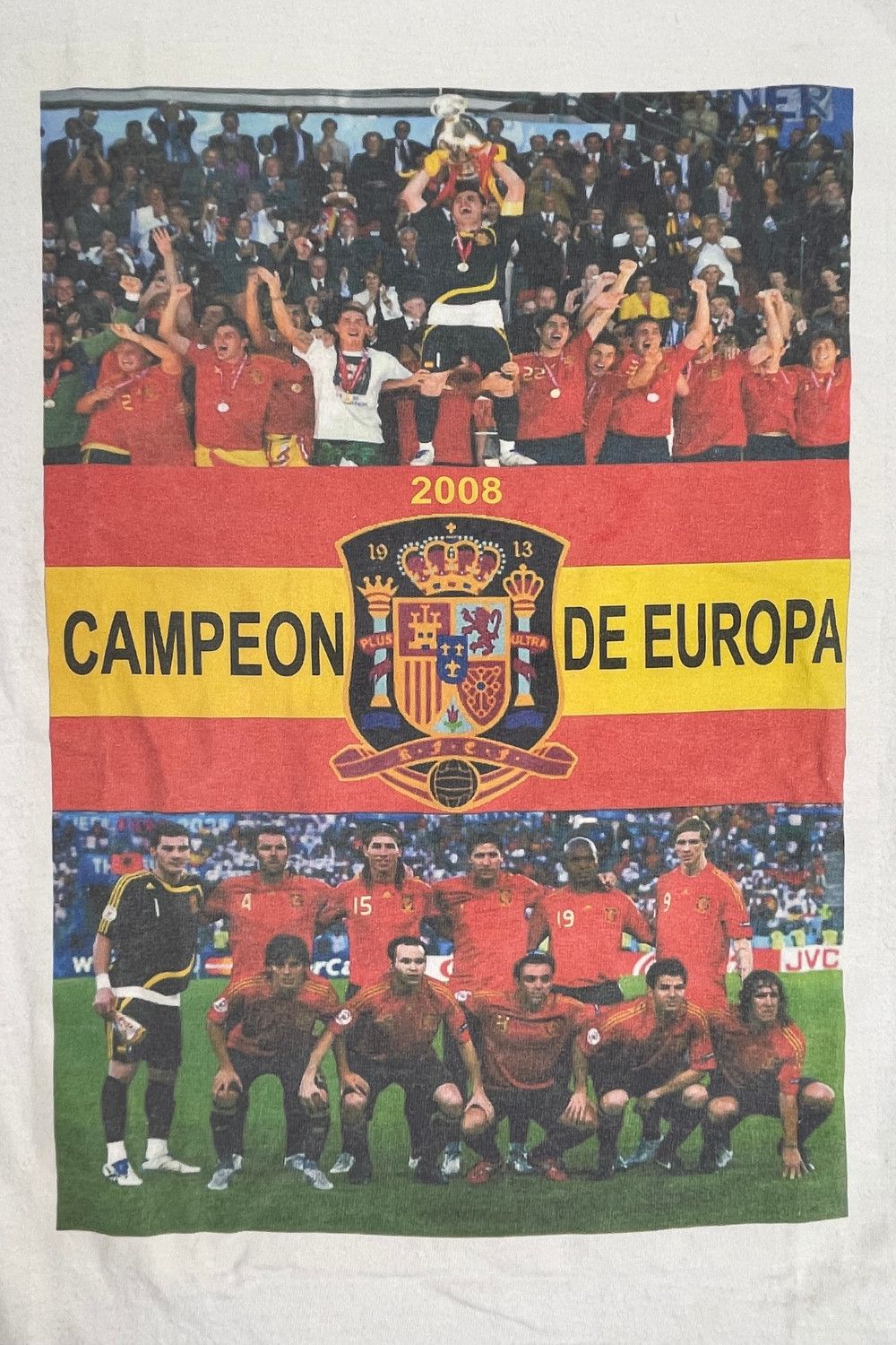 Fruit Of The Loom × Vintage 2008 Spain “Campeón de Europa” Celebration Tee Size US M / EU 48-50 / 2 - 2 Thumbnail