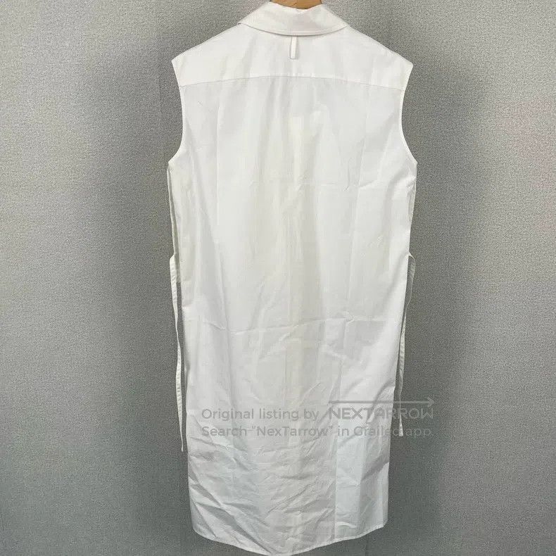 Hermes Hermes White Sleeveless Shirt Dress Size XXS / US 00 / IT 34 - 2 Thumbnail