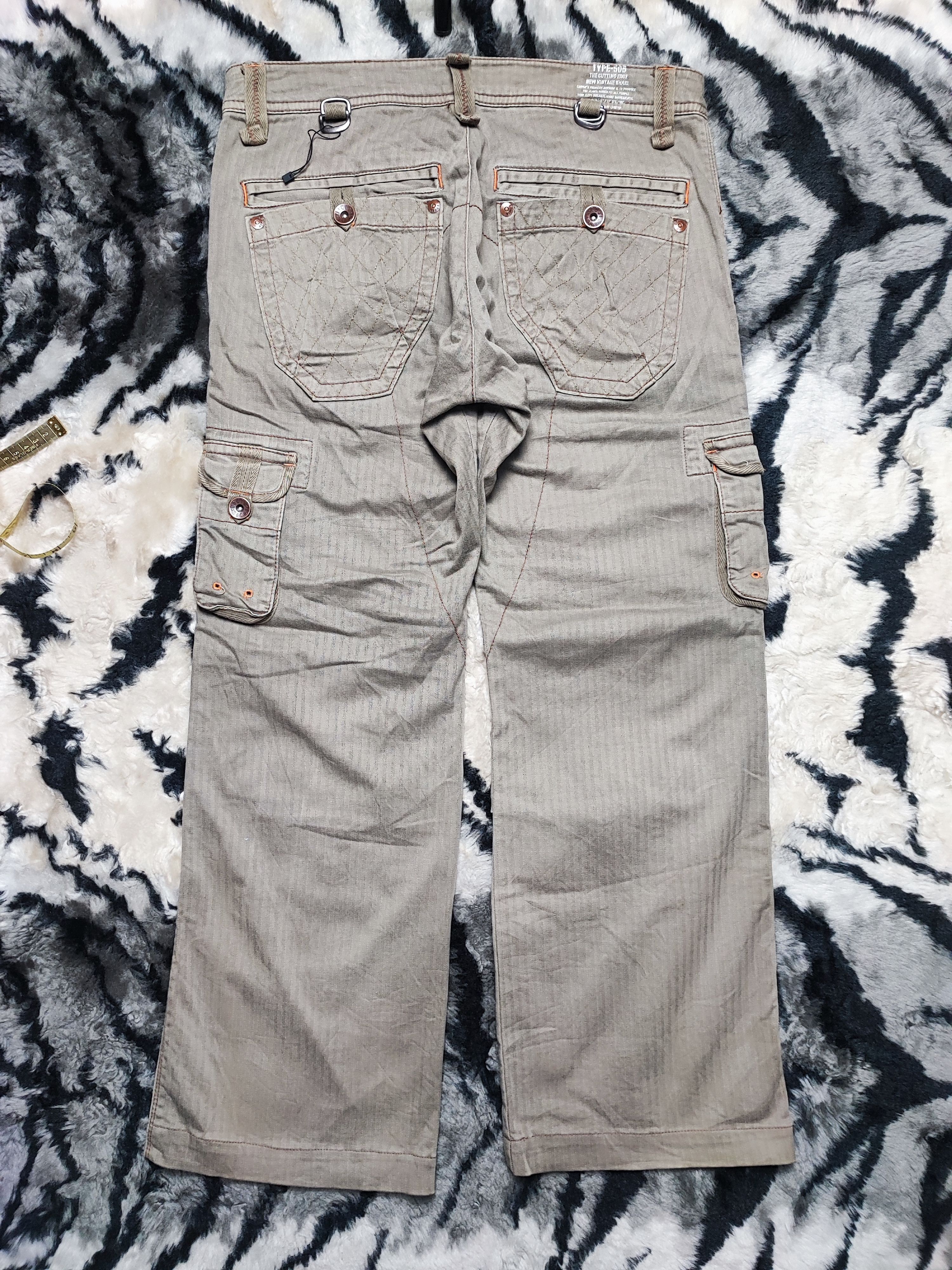 Edwin Edwin 505 Khakis Multipocket Pants Olive Green 34x28 Size US 34 / EU 50 - 12 Thumbnail