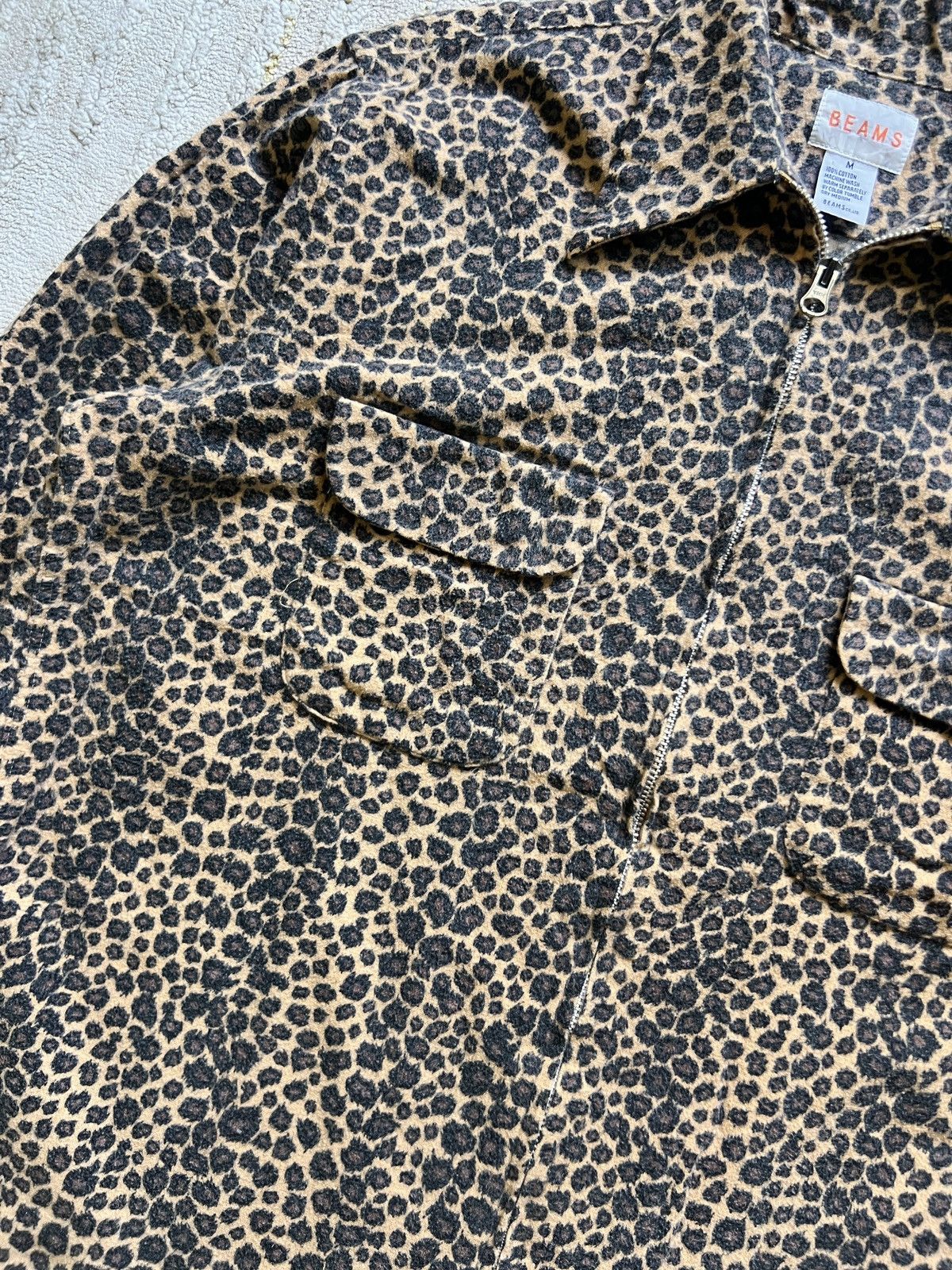Beams Plus × Beauty Beast Beams Zip Up Leopard Double Pocket Shirt Size US M / EU 48-50 / 2 - 5 Thumbnail